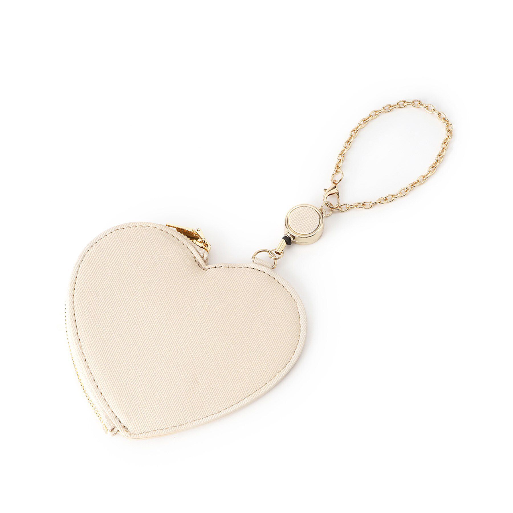 OPAQUE.CLIP「ハートシェイプチャームポーチ」|ポーチ|アイボリー(004)