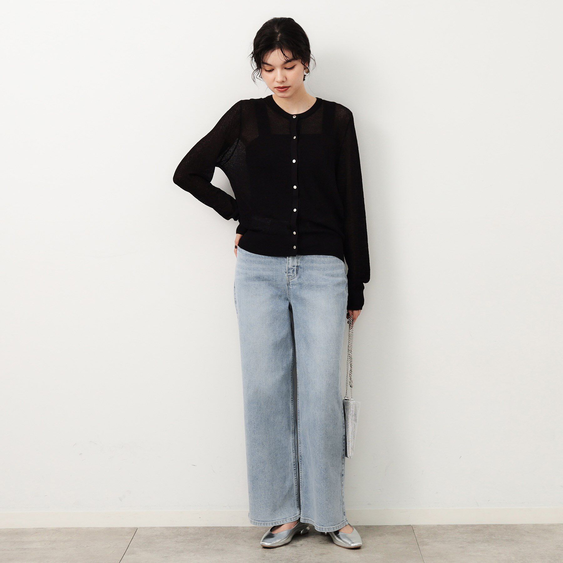 OPAQUE.CLIP「ストレッチバギーデニム／オーガニックコットン混【洗濯機洗い可】」|その他|