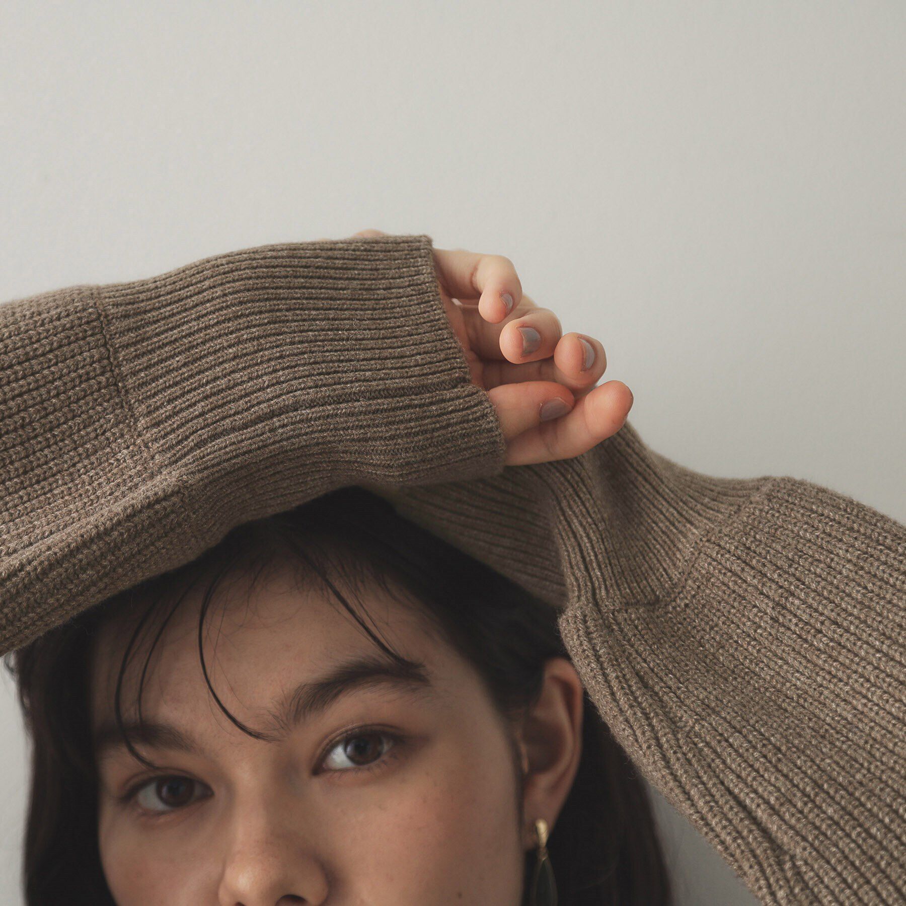 OPAQUE.CLIP「ダブルZIPミドルゲージニットカーディガン【洗濯機洗い可】」|ニット・セーター|