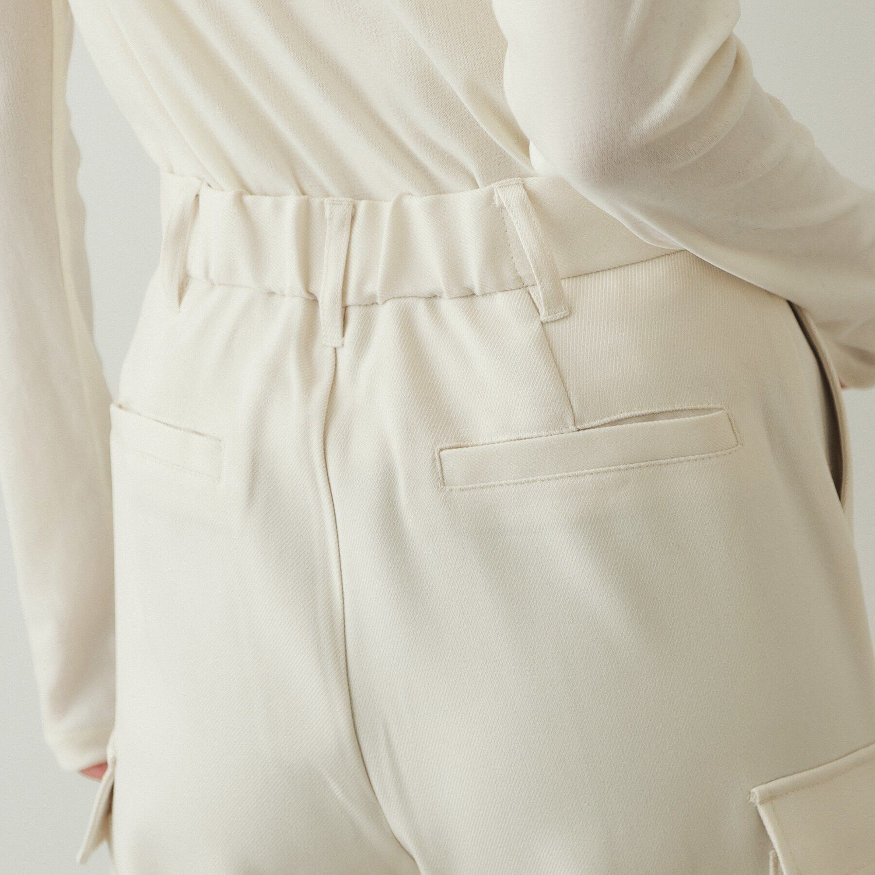 OPAQUE.CLIP「ウールライクカーゴパンツ【洗濯機洗い可】」|その他|