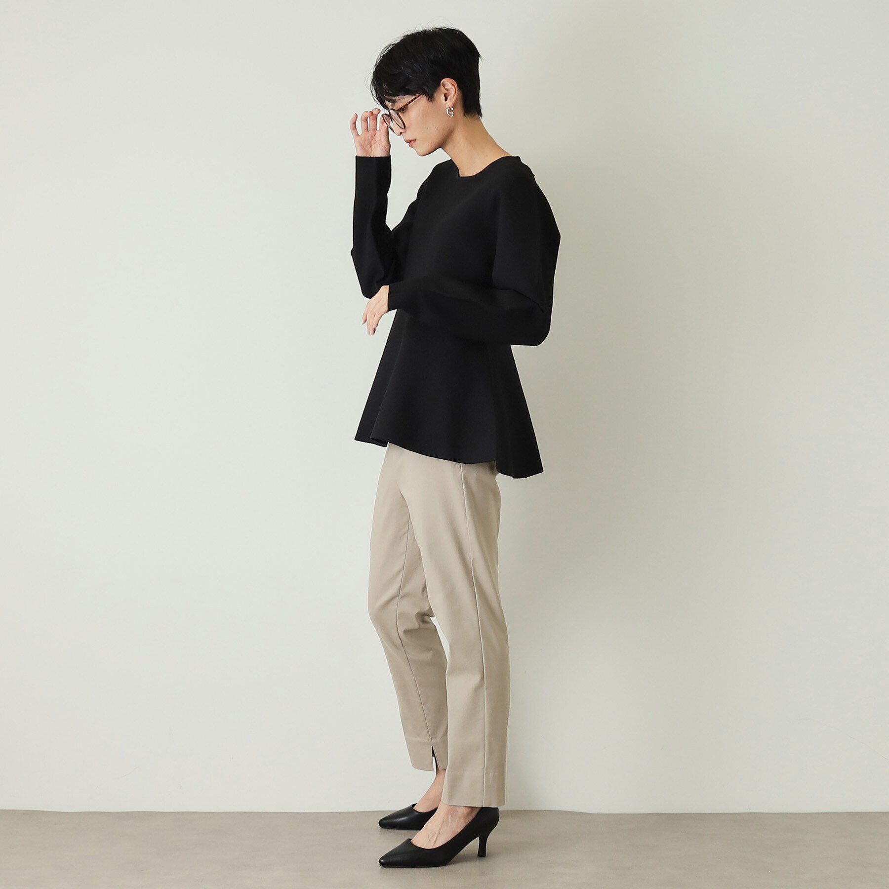 OPAQUE.CLIP「《S-LLsize》裏起毛ハイストレッチスティックパンツ【吸湿発熱/洗濯機洗い可】」|その他|