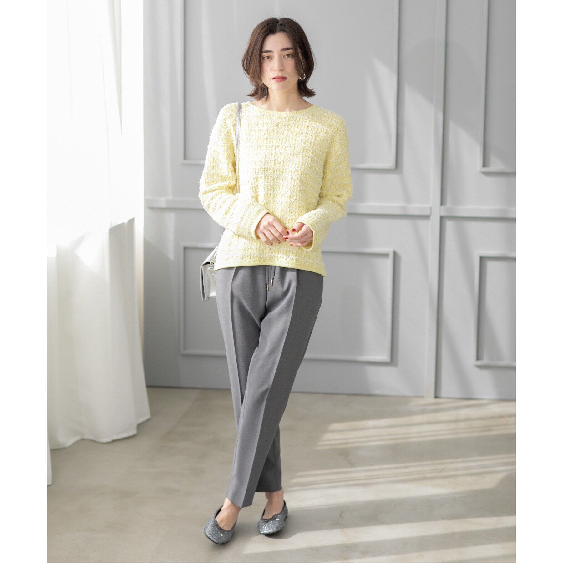 OPAQUE.CLIP「《SS-LLsize》美脚ストレッチイージーテーパードパンツ【洗濯機洗い可/防シワ】」|その他|