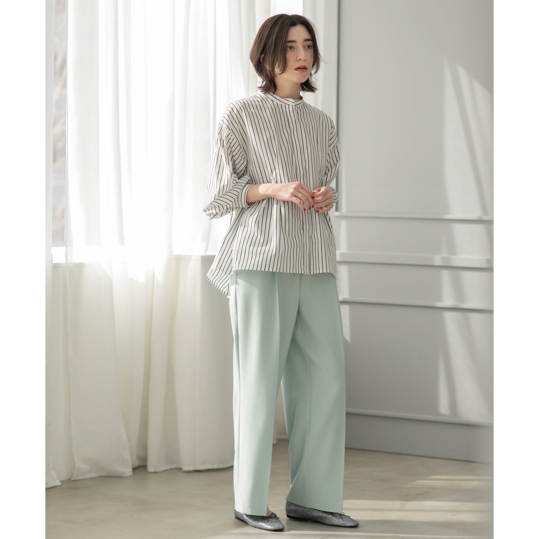 OPAQUE.CLIP「《SS-LLsize》美脚ストレッチイージーワイドパンツ【洗濯機洗い可/防シワ】」|その他|