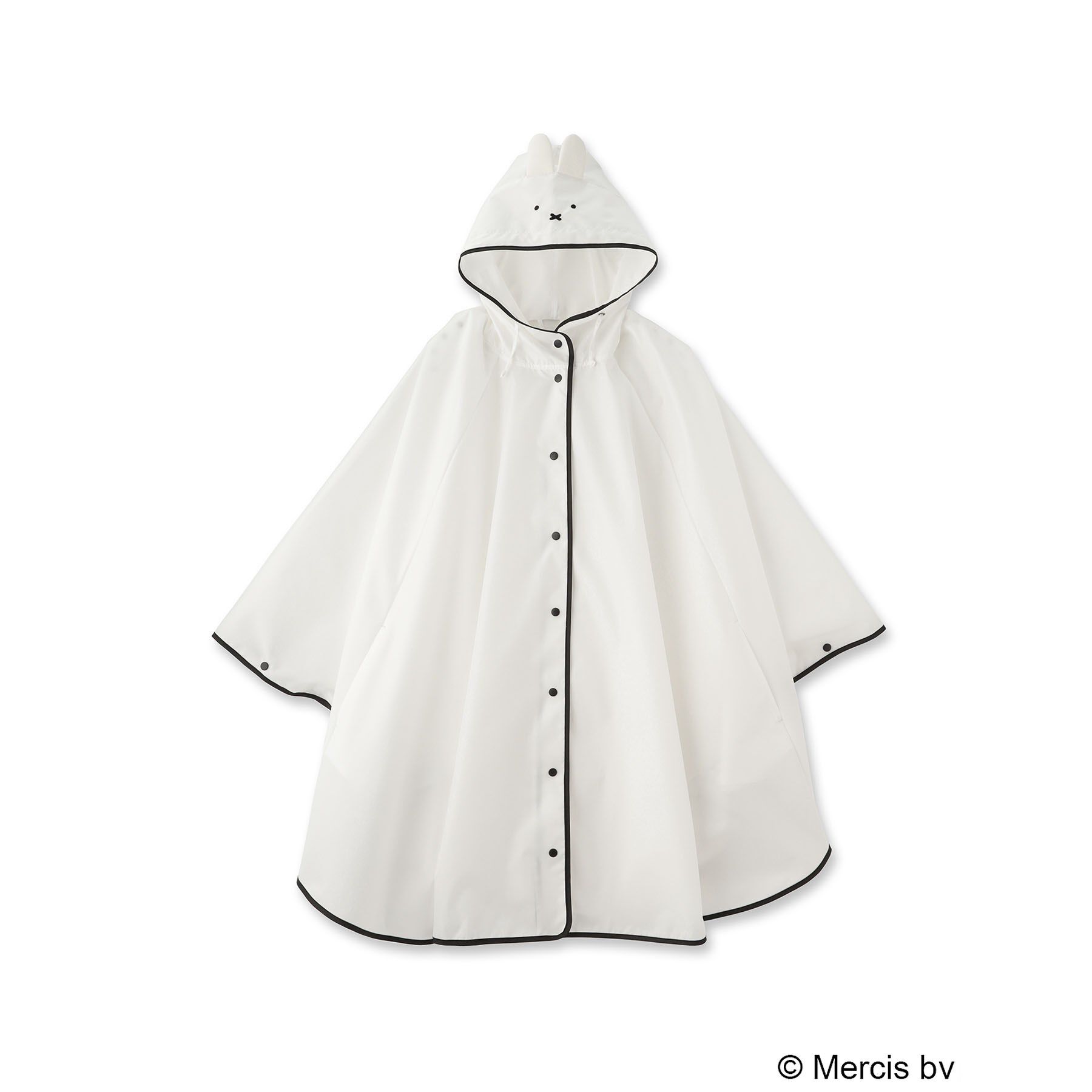 OPAQUE.CLIP「【miffyコラボ】ポケッタブルレインポンチョ」|レインコート|オフホワイト(003