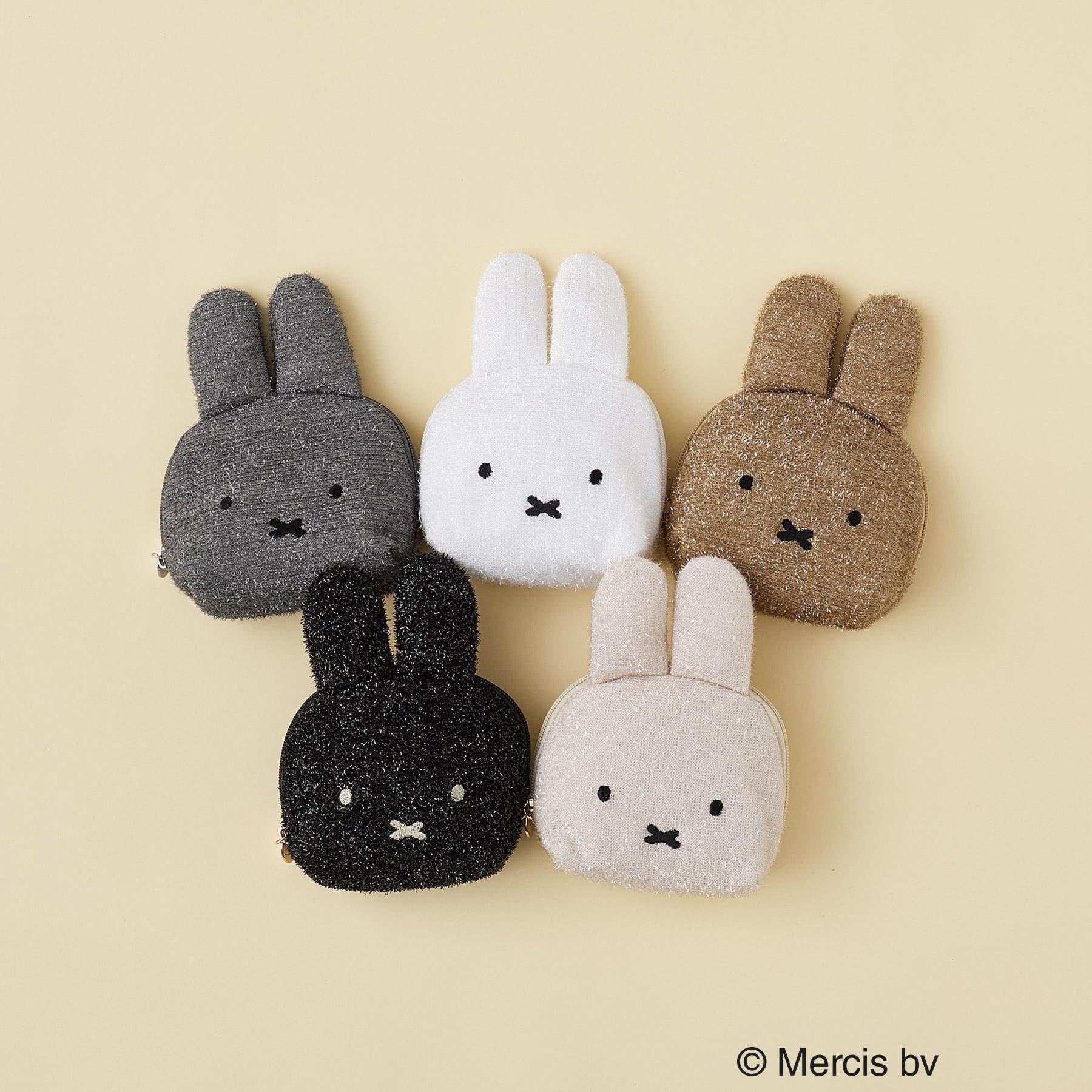 OPAQUE.CLIP「【miffyコラボ】フェイス型キラキラポーチ」|ポーチ|