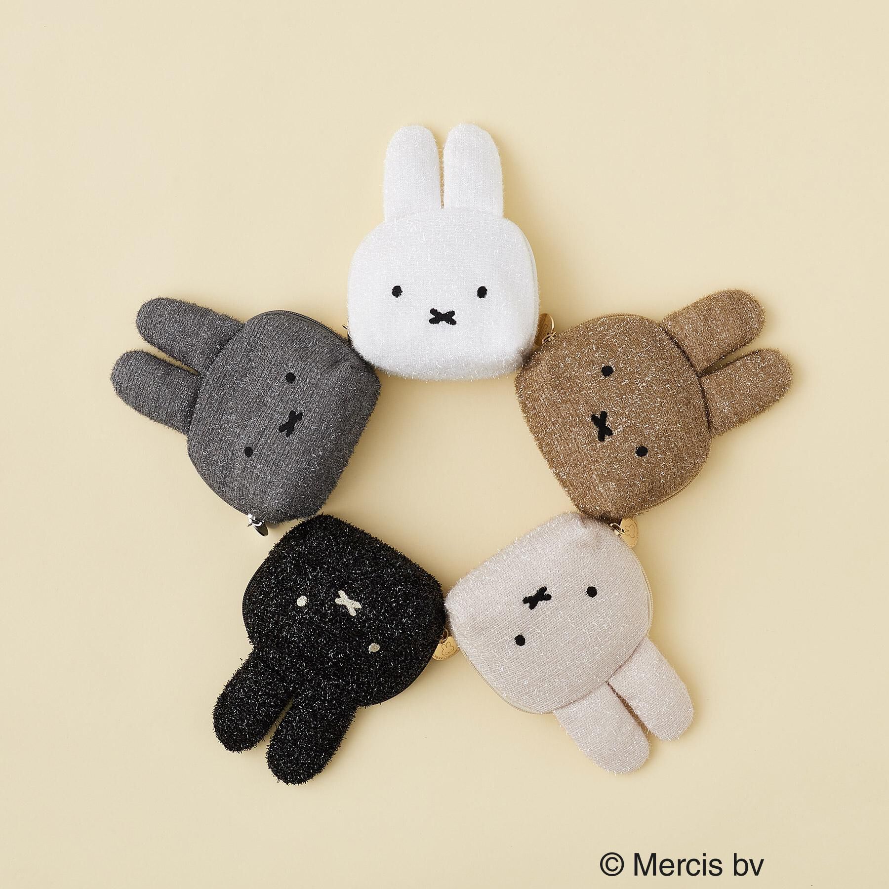 OPAQUE.CLIP「【miffyコラボ】フェイス型キラキラポーチ」|ポーチ|