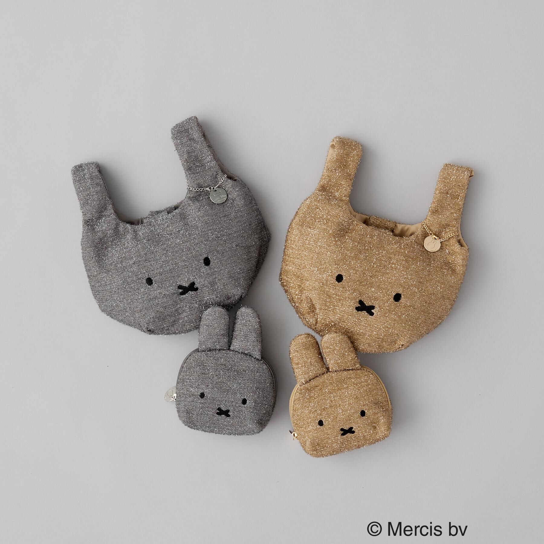 OPAQUE.CLIP「【miffyコラボ】フェイス型キラキラポーチ」|ポーチ|