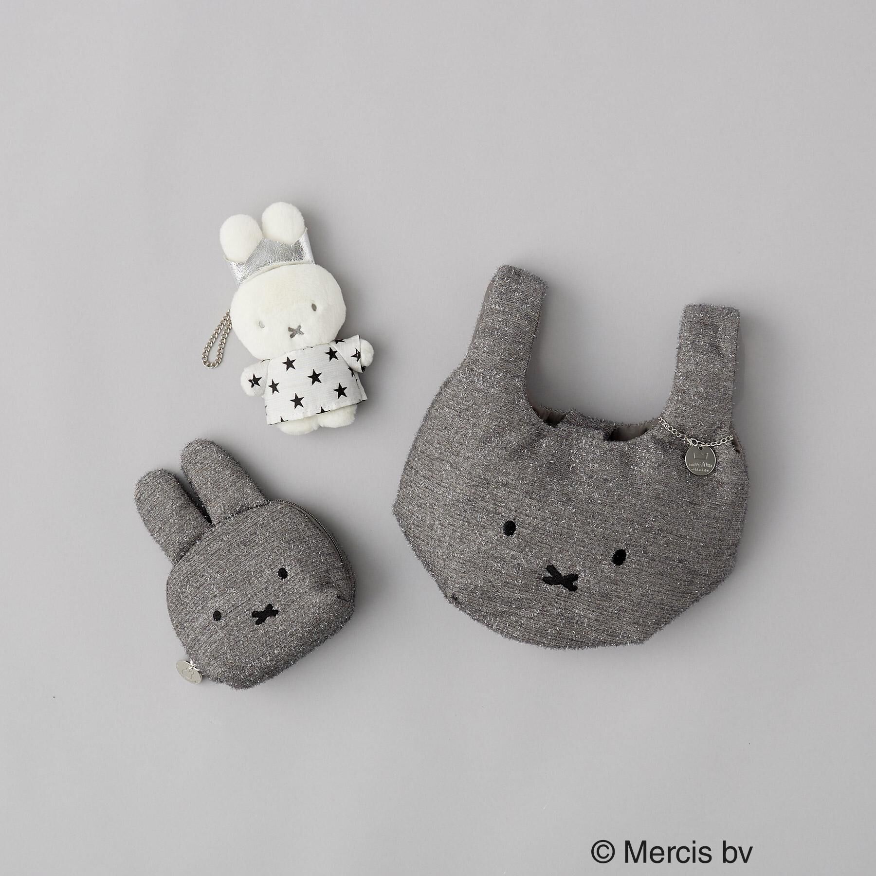 OPAQUE.CLIP「【miffyコラボ】フェイス型キラキラポーチ」|ポーチ|