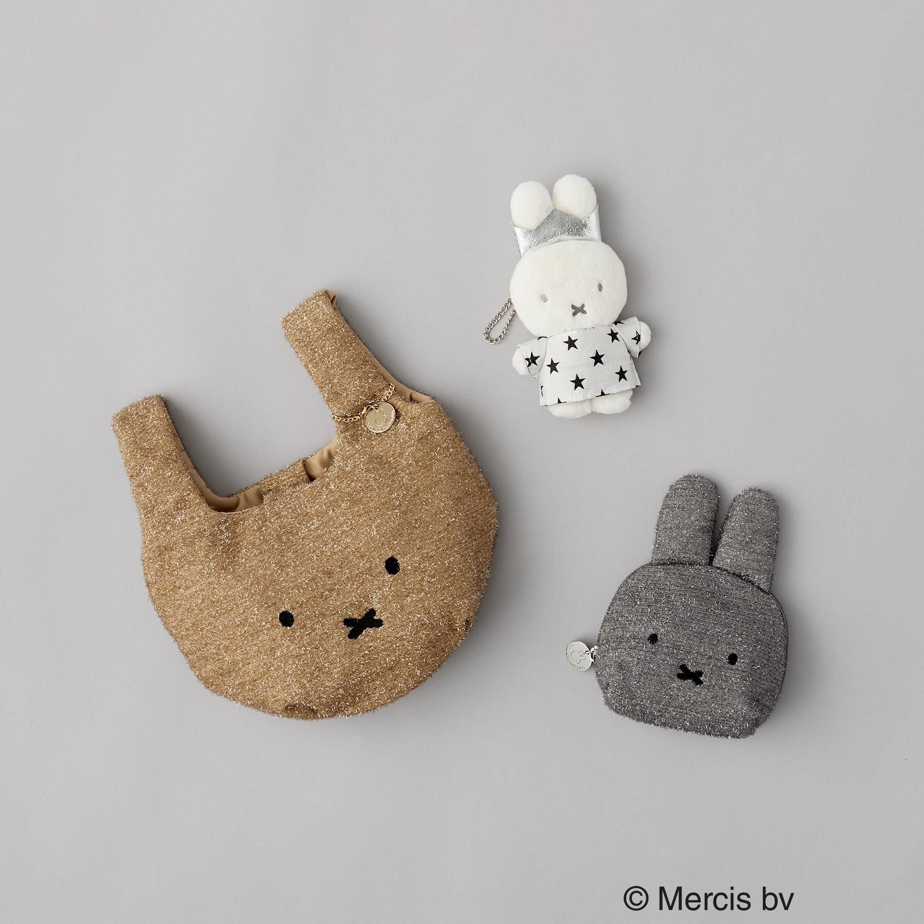 OPAQUE.CLIP「【miffyコラボ】フェイス型キラキラポーチ」|ポーチ|