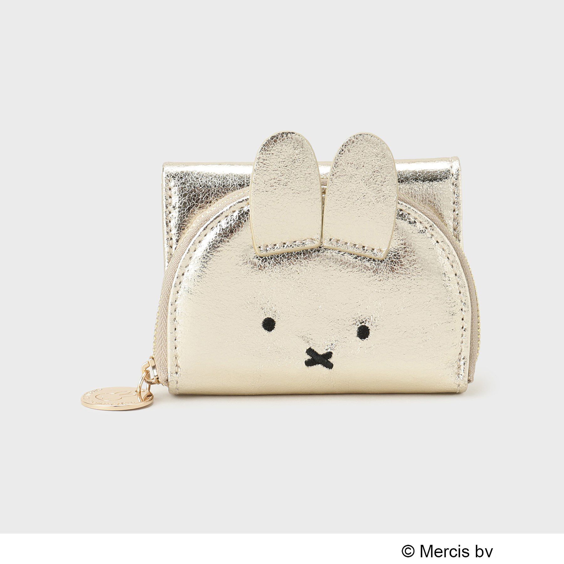 OPAQUE.CLIP「【新色追加！】miffy ｘ OPAQUE.CLIP 三つ折りウォレット」|財布|ゴールド(007)