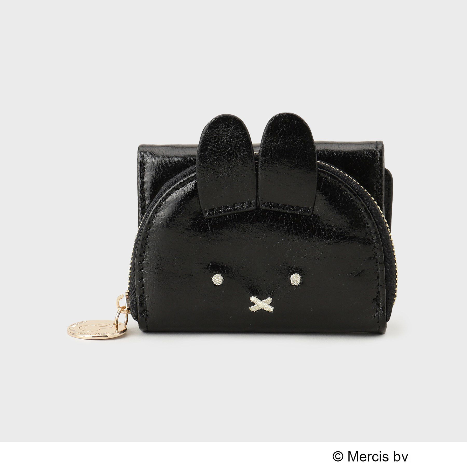 OPAQUE.CLIP「【新色追加！】miffy ｘ OPAQUE.CLIP 三つ折りウォレット」|財布|ブラック(019)