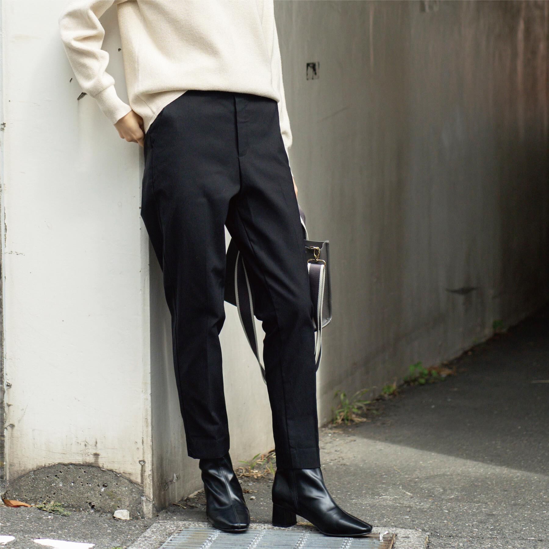 OPAQUE.CLIP「裏起毛ハイストレッチイージーテーパードパンツ【洗濯機OK】」|その他|