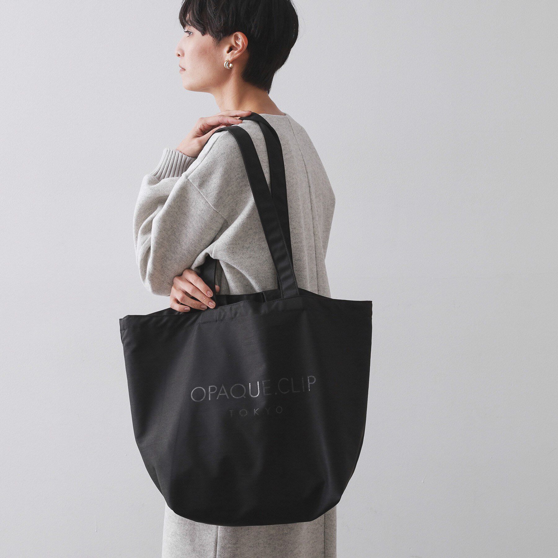 OPAQUE.CLIP「OPAQUE．CLIP エコバッグ L」|エコバッグ|ブラック(019)