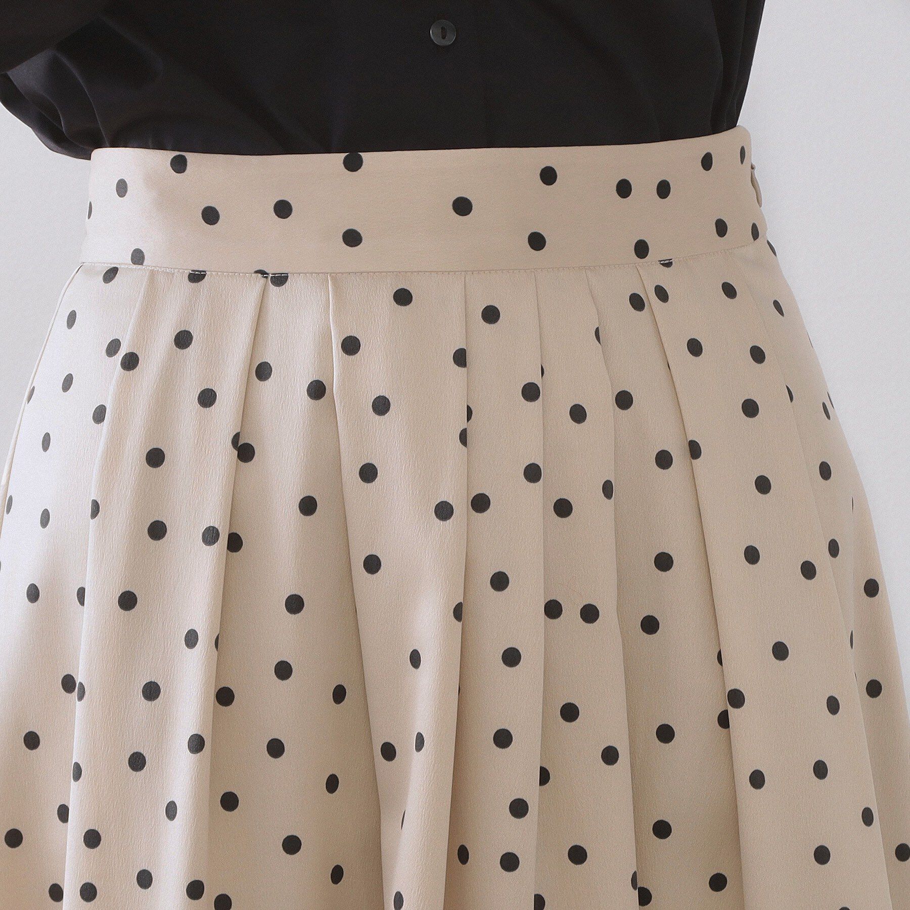 OPAQUE.CLIP「カラードットフレアスカート【洗濯機OK】」|スカート|