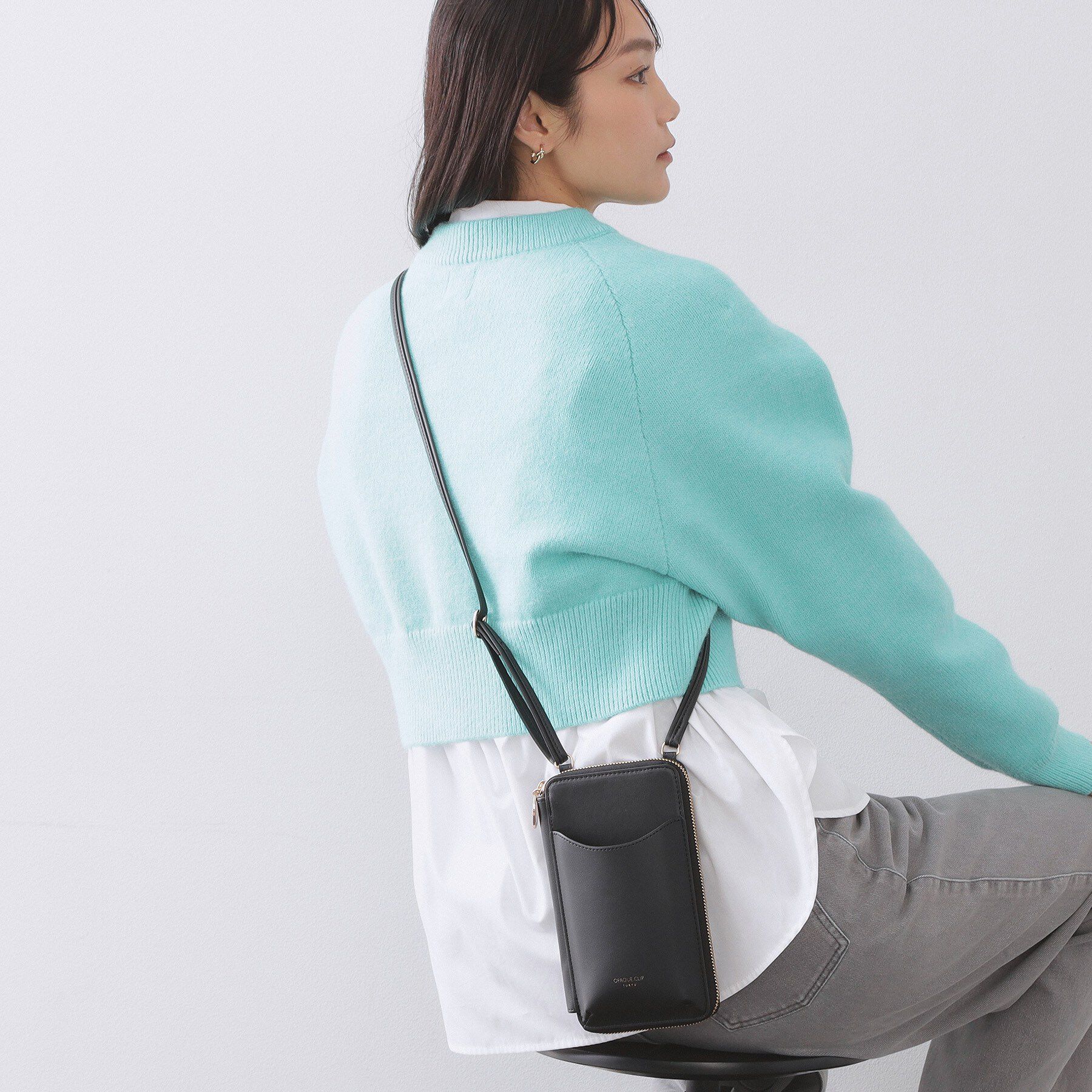 OPAQUE.CLIP「合皮携帯ミニショルダーバッグ」|ショルダー・メッセンジャー|
