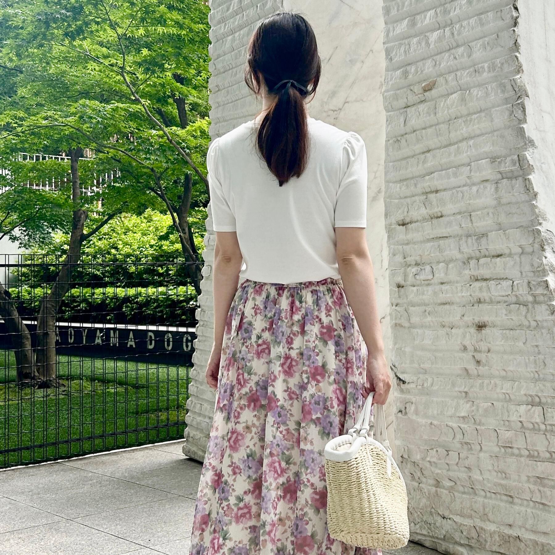 Couture broach「【接触冷感・UV機能あり・マシンウォッシャブル】60シルケット パフュームエンブロTシャツ」|Tシャツ・カットソー|