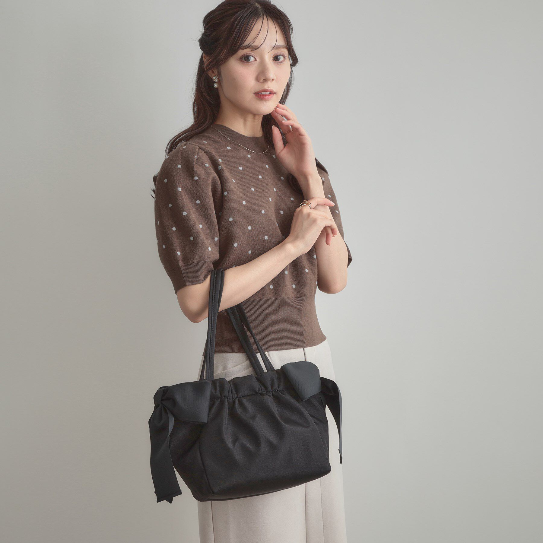 Couture broach「サイドリボントートバッグ」|トートバッグ|