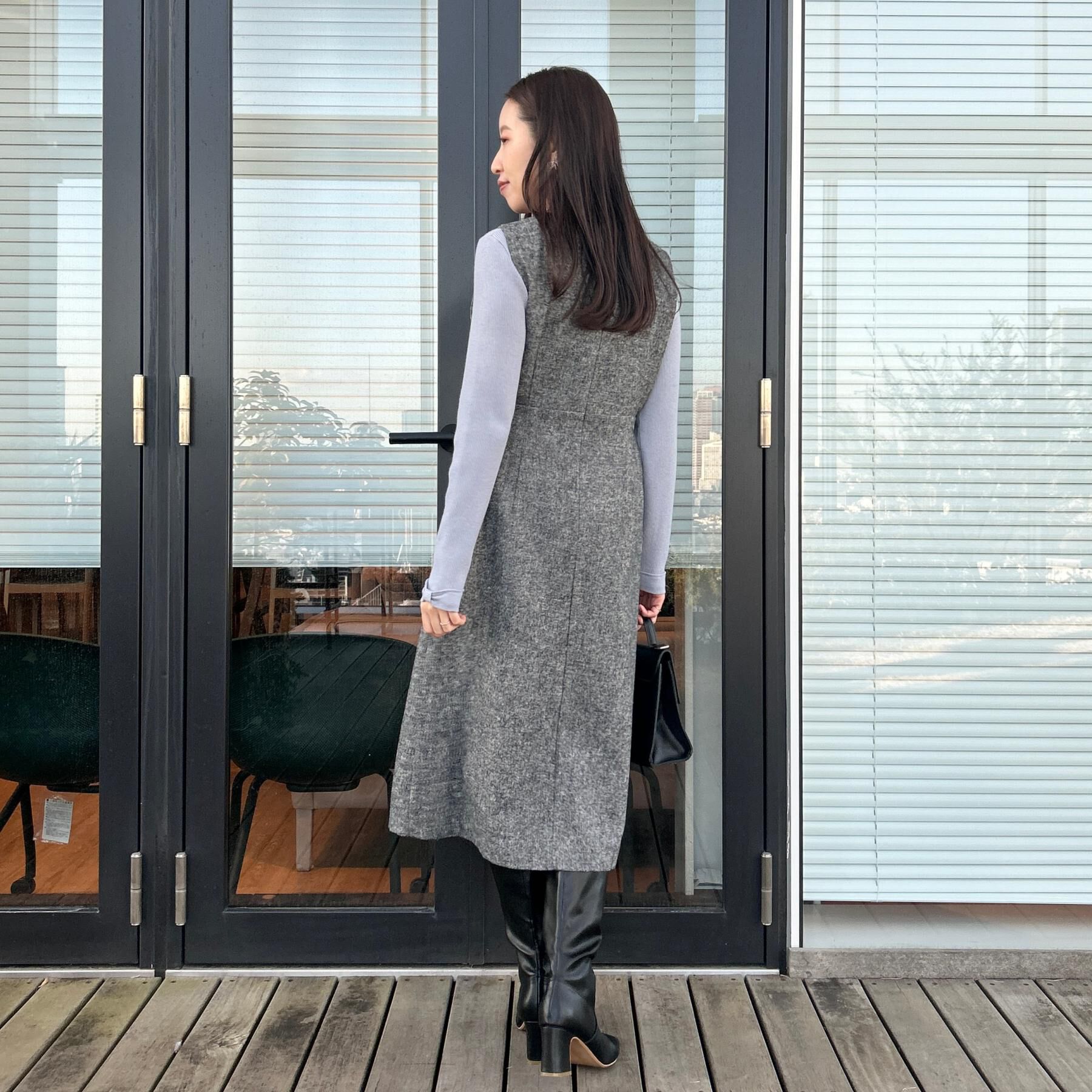 Couture broach「【着映え】袖リボン リブニット」|ニット・セーター|