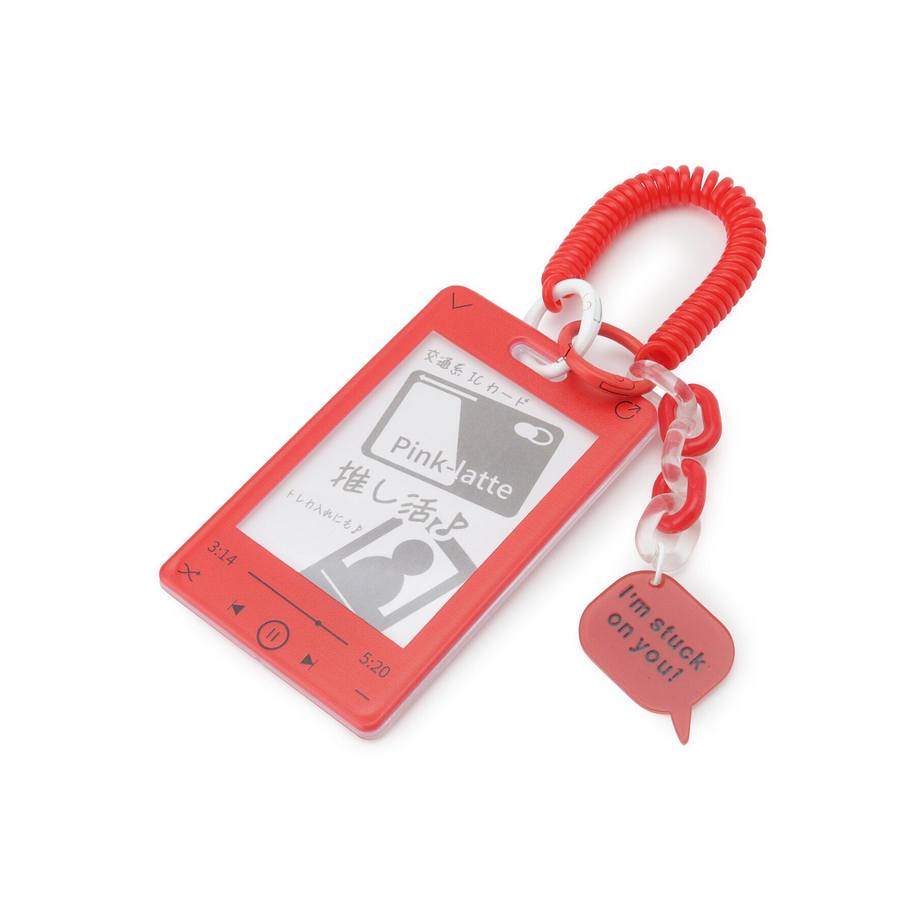 PINK-latte「カードケースキーホルダー」|キーケース|レッド(061)