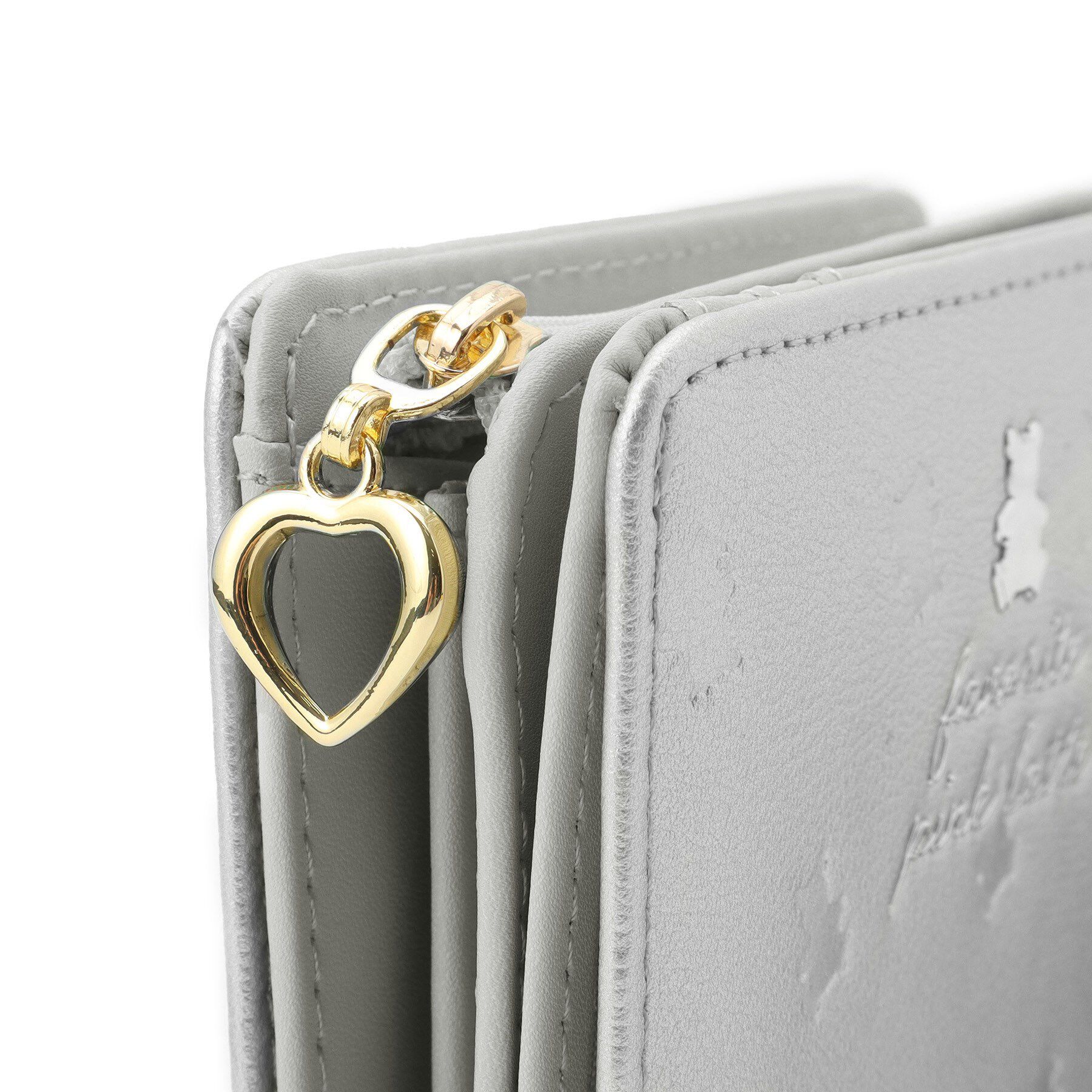 PINK-latte「くま型押しラウンドファスナー財布」|財布|