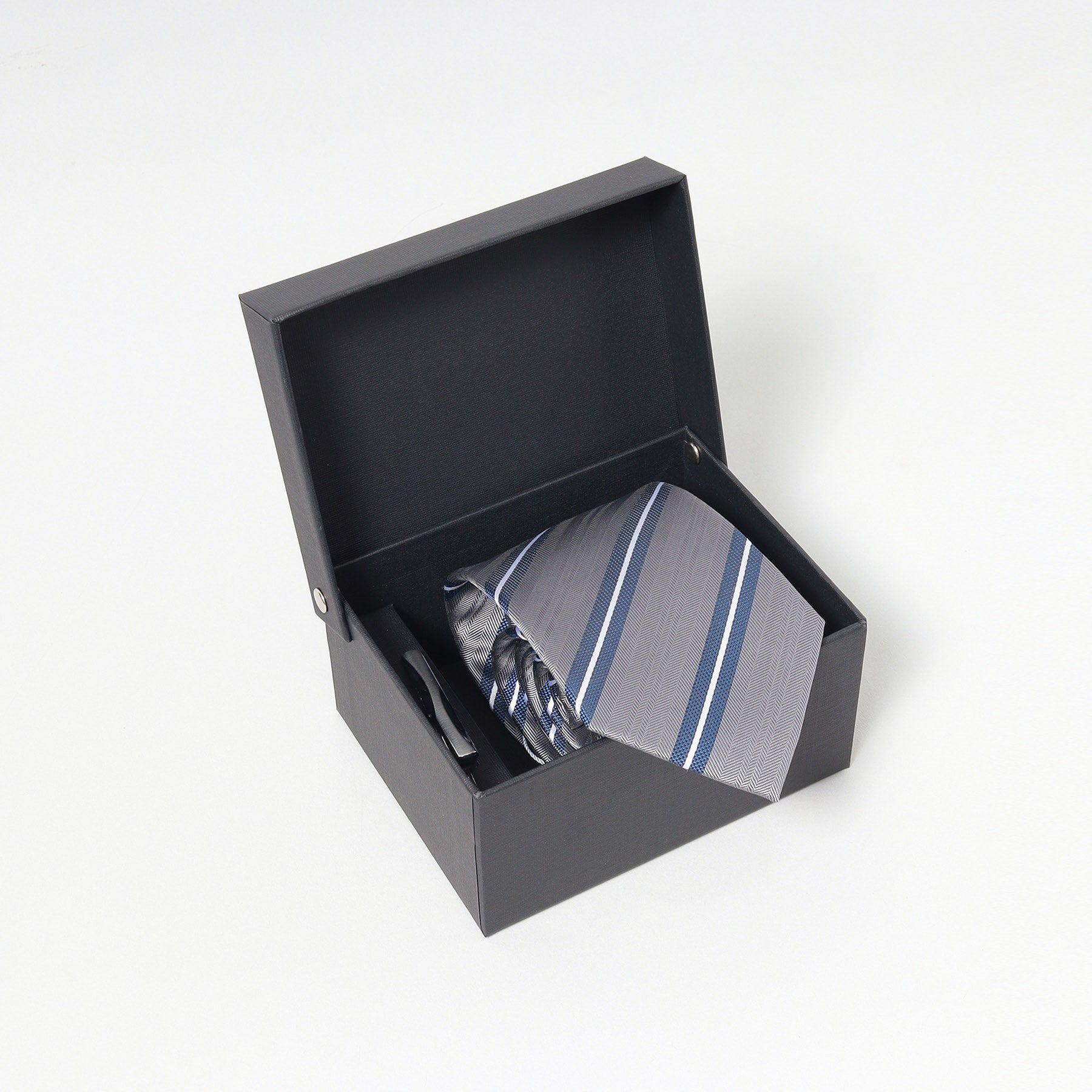 THE SHOP TK「ネクタイ＆タイピン ギフトBOXセット」|ネクタイ・蝶ネクタイ|グレー(212)