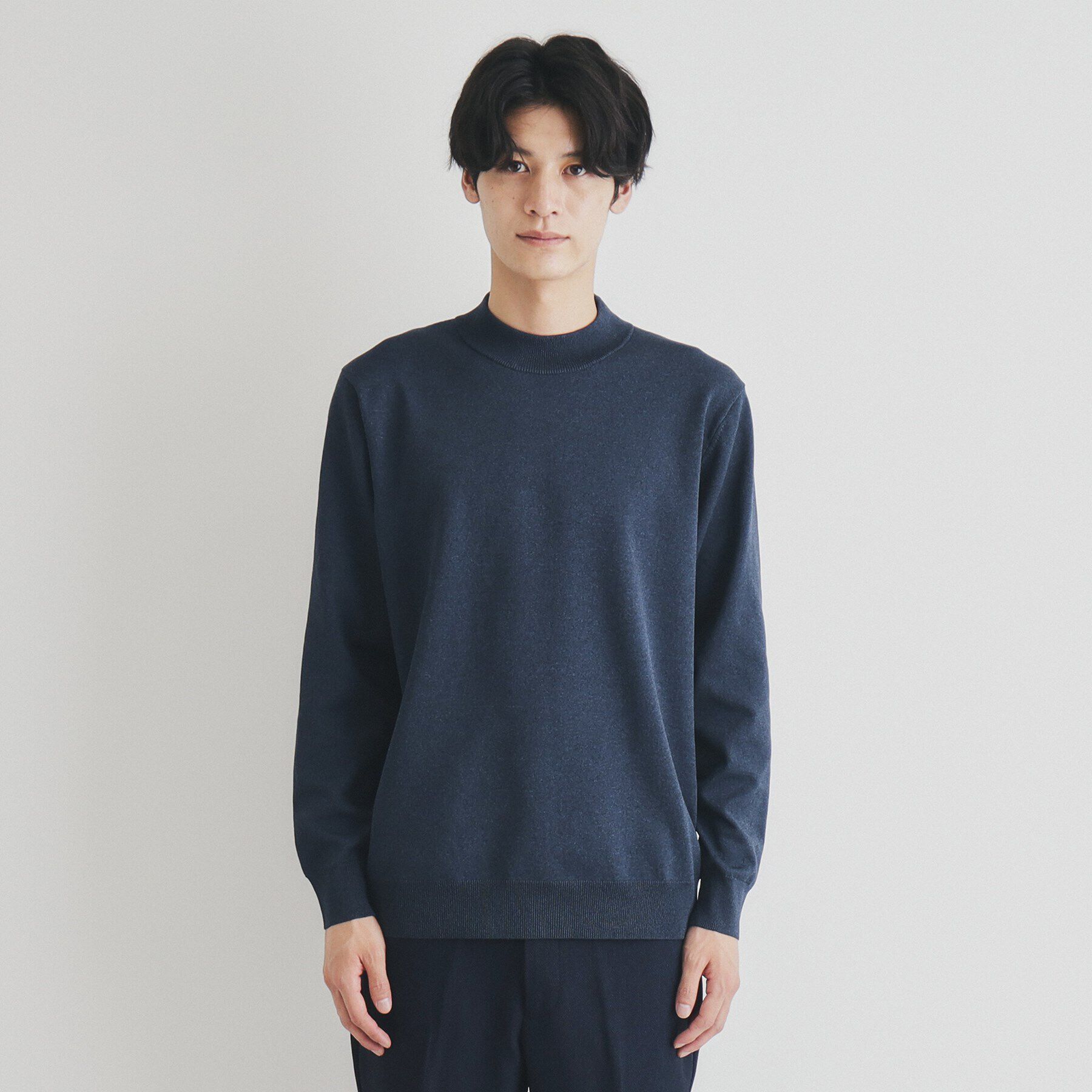 THE SHOP TK「ライトポリモックネック」|ニット・セーター|