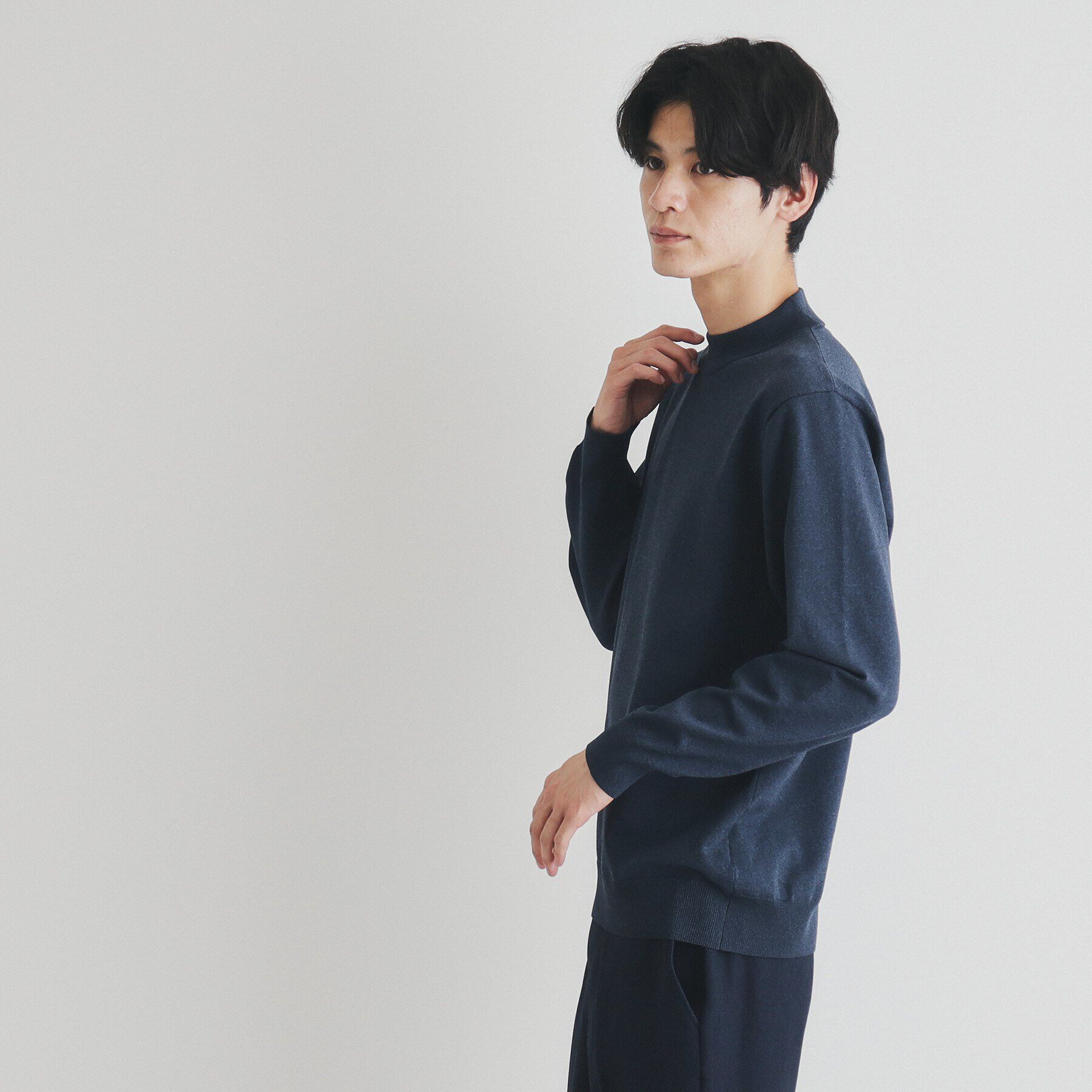 THE SHOP TK「ライトポリモックネック」|ニット・セーター|