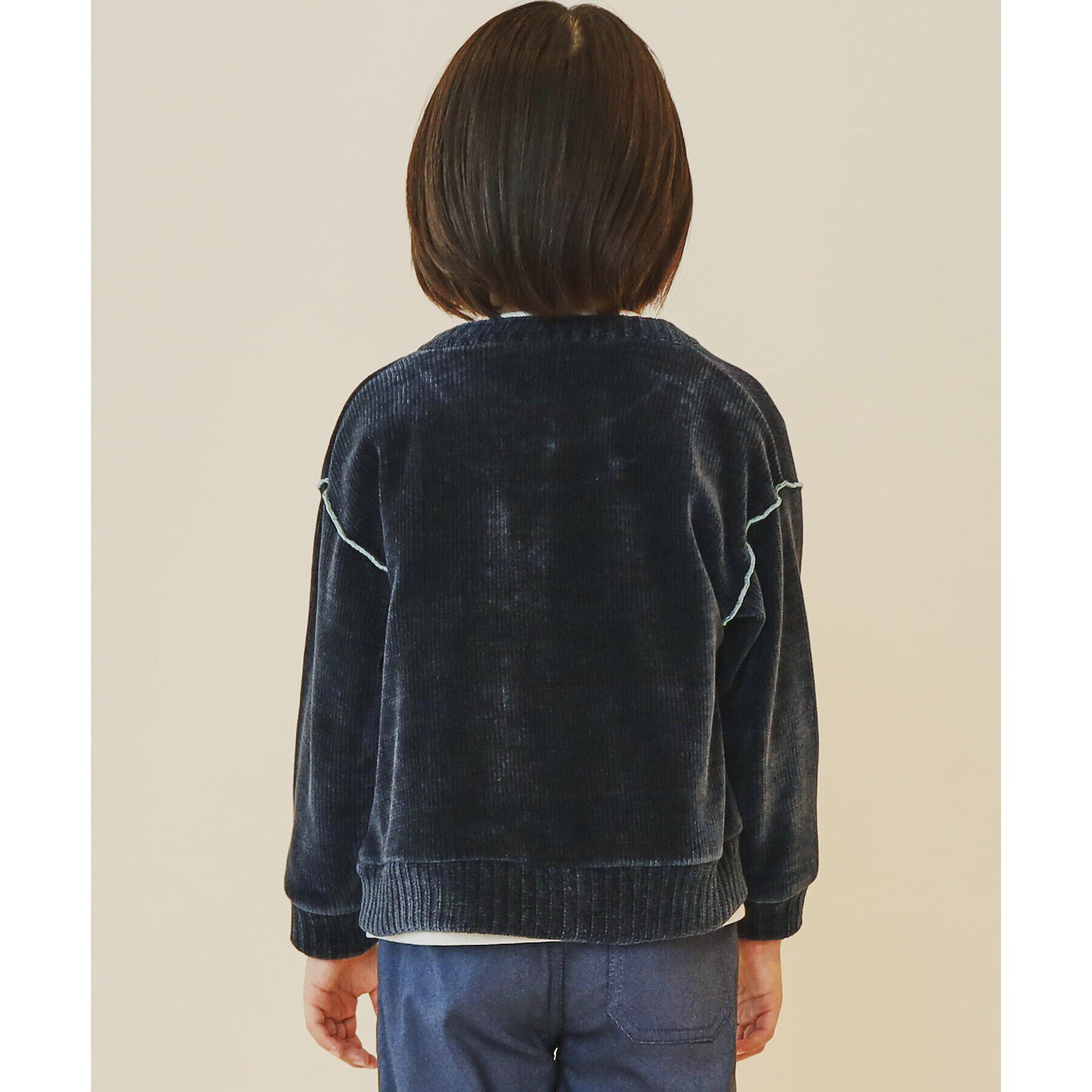 THE SHOP TK「【100－160/親子リンク】カットモールカーディガン/洗濯機OK」|カーディガン|