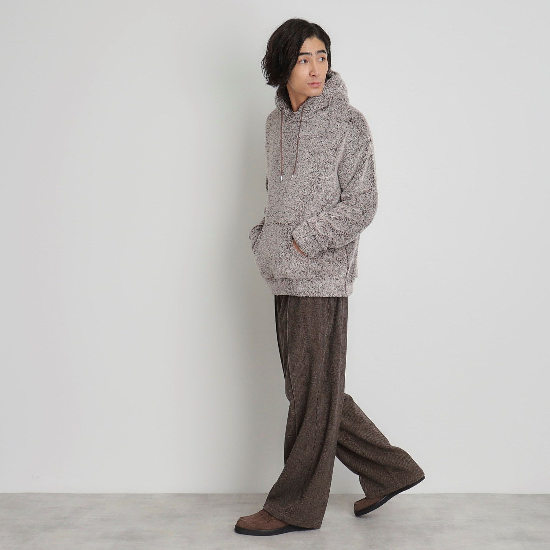 THE SHOP TK「ボアフリースプルオーバーパーカー」|パーカー|