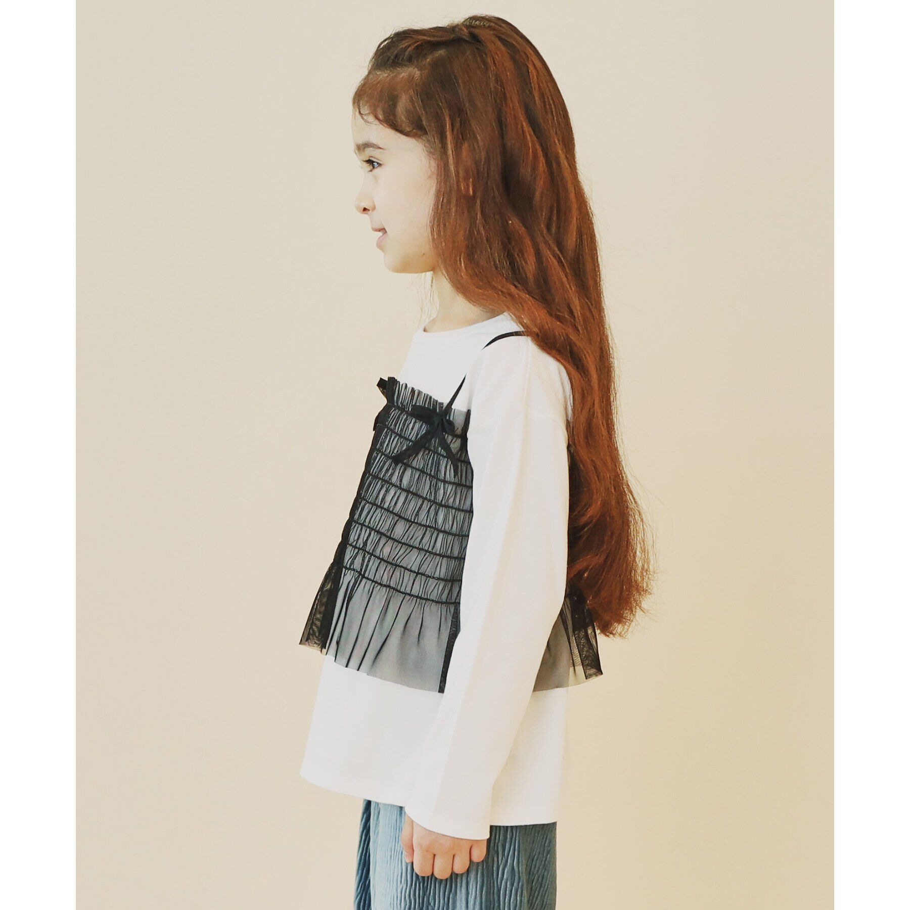 THE SHOP TK「【110-150】ビスチェドッキングプルオーバー」|Tシャツ・カットソー|