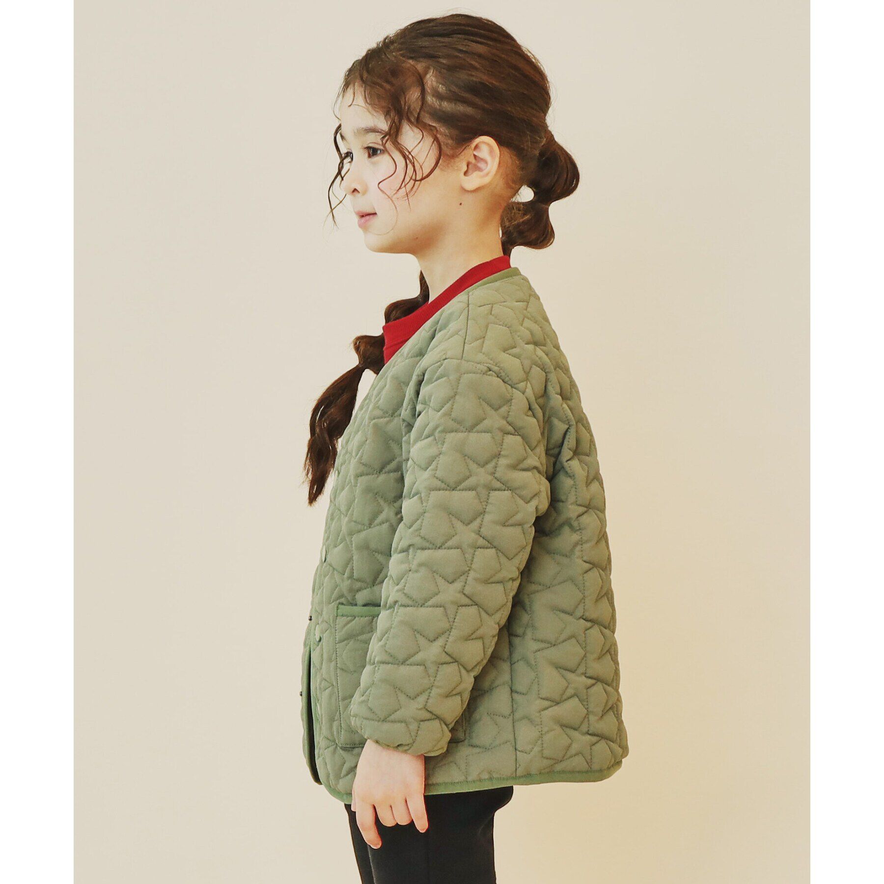 THE SHOP TK「【100－160】星キルトブルゾン/お家で洗える」|ブルゾン・スタジャン|