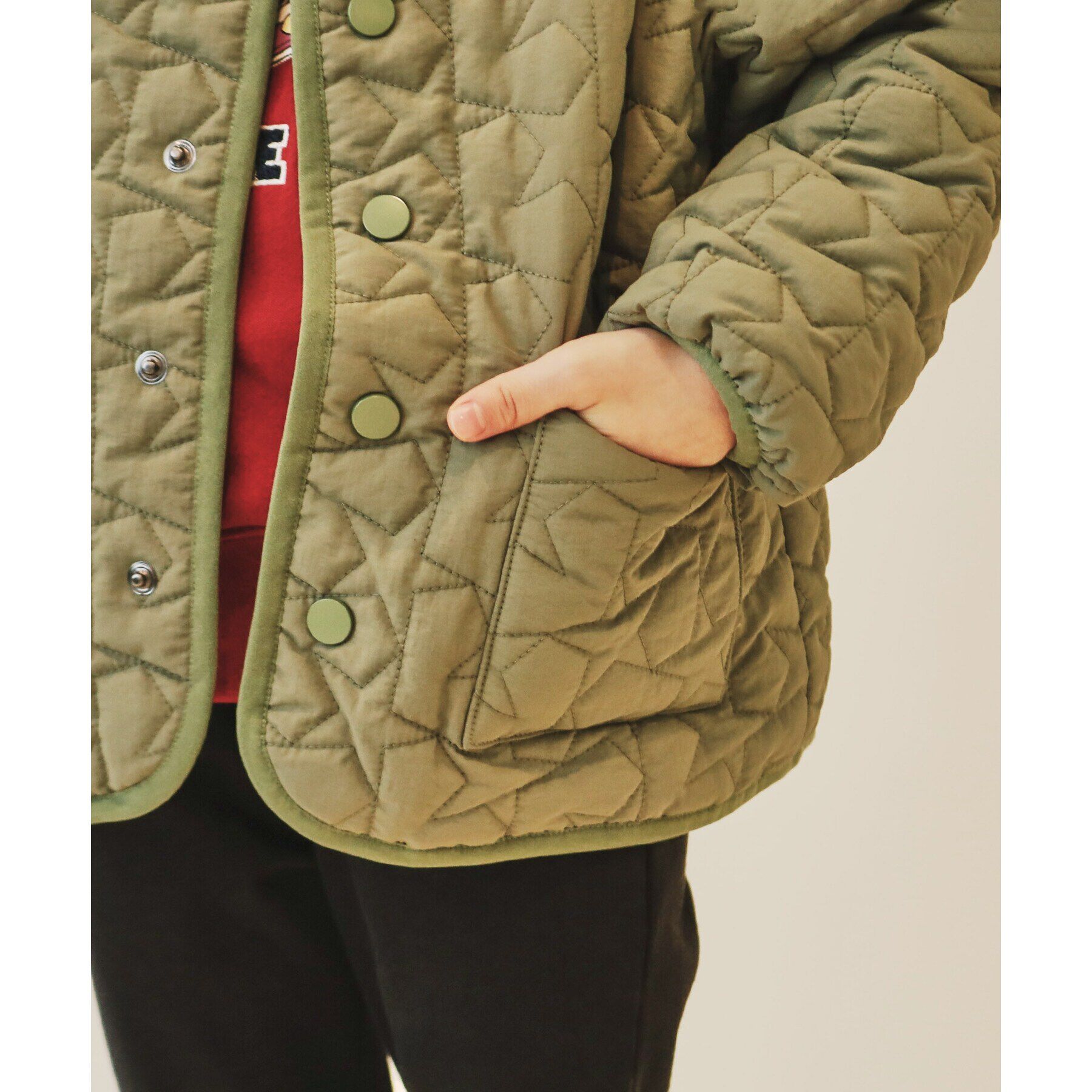 THE SHOP TK「【100－160】星キルトブルゾン/お家で洗える」|ブルゾン・スタジャン|