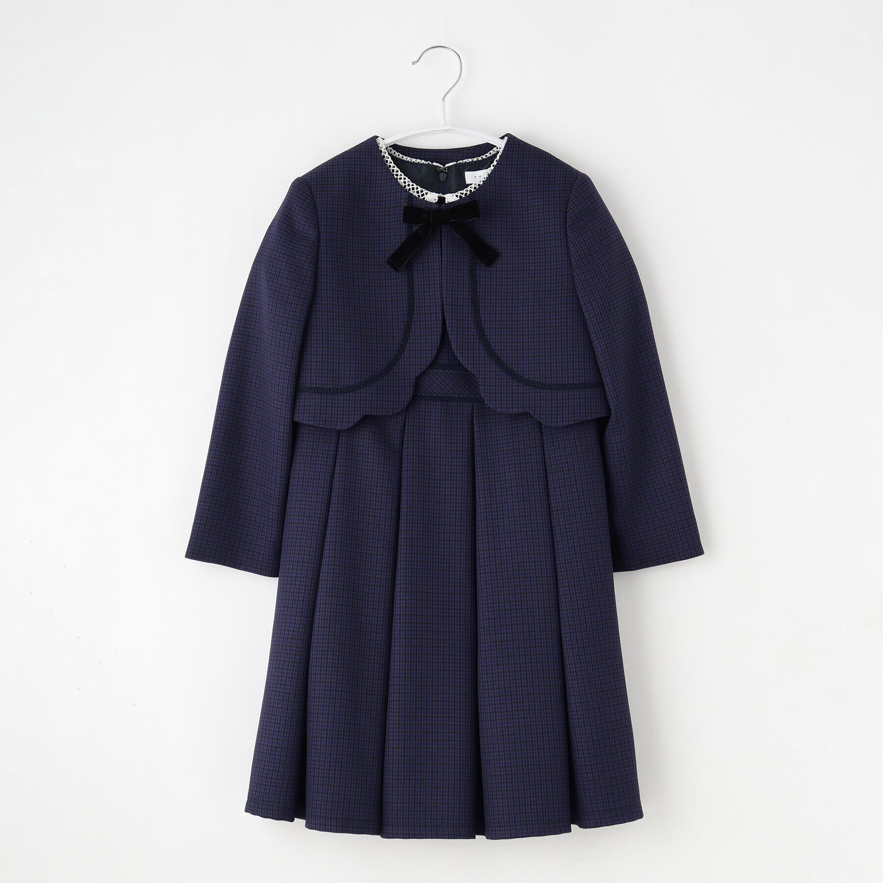 THE SHOP TK「【120－130】ネイビーワンピース＆ジャケットセット」|ワンピース|