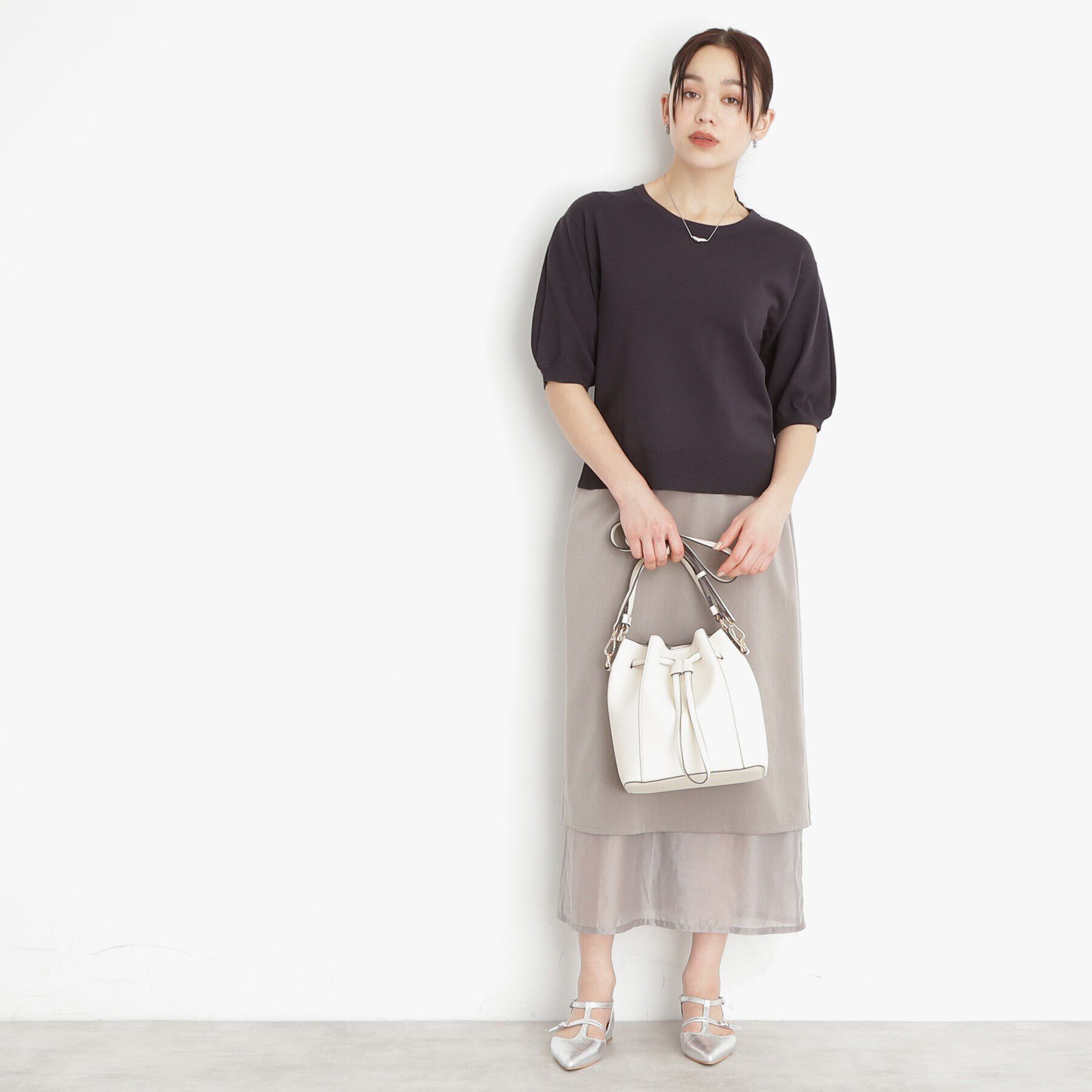 THE SHOP TK「巾着合皮バッグ」|ショルダー・メッセンジャー|