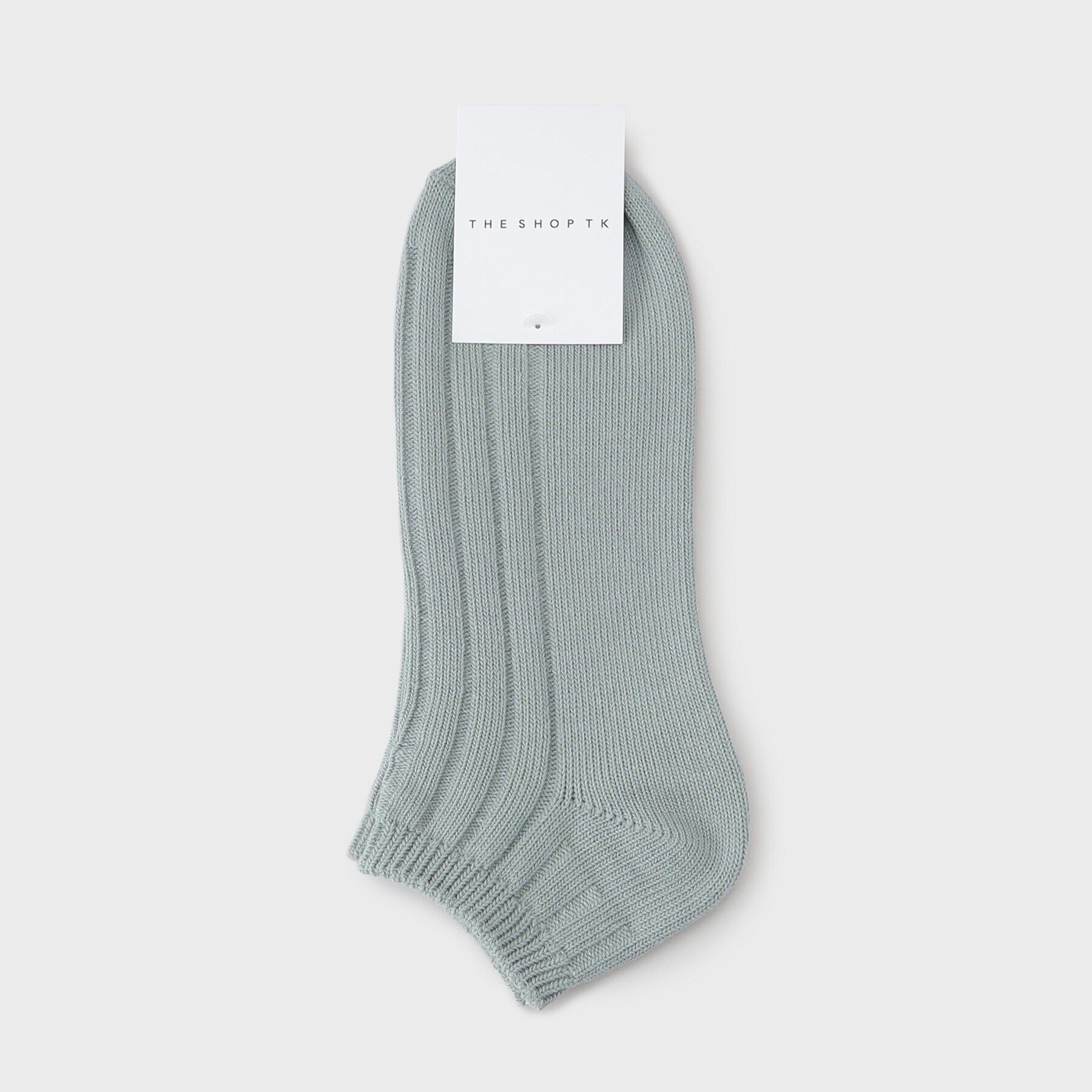 THE SHOP TK「リブショートSOX」|ソックス|ミントグリーン(02