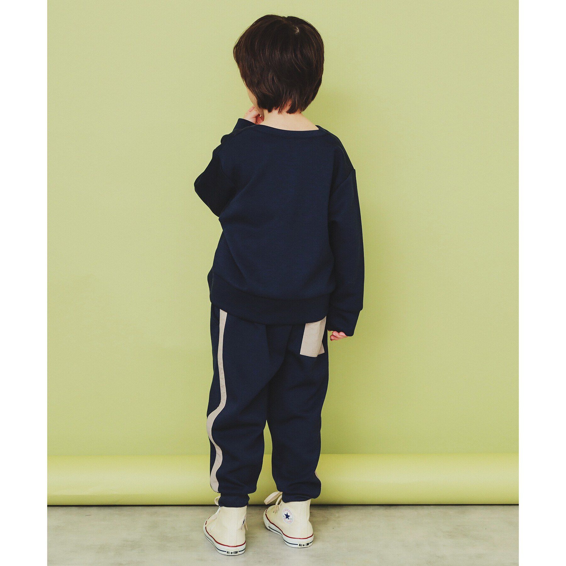 THE SHOP TK「【110-160】ダンボールスナップカーディガン/セットアップ可・洗濯機OK」|カーディガン|