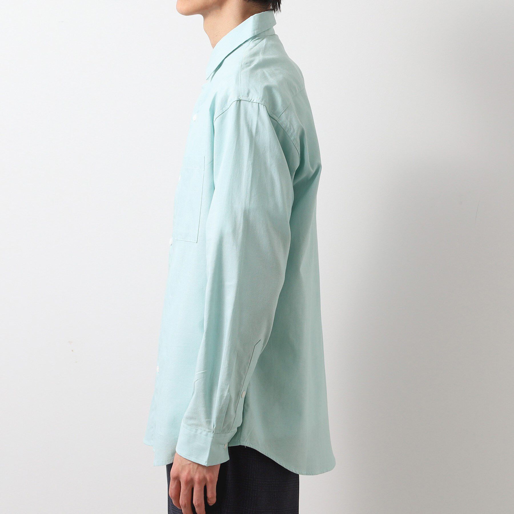 THE SHOP TK「綿麻ポリCOOLMAX（R）長袖シャツ」|シャツ・ブラウス|