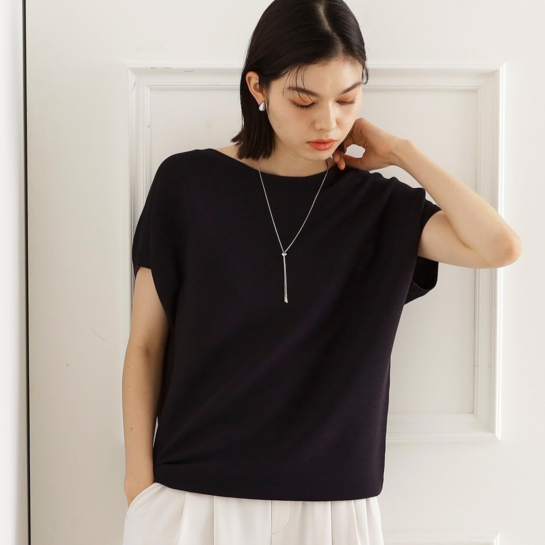 THE SHOP TK「【再入荷/6色展開】さらさらフレンチニット【毛玉になりにくい/洗濯機OK】」|ニット・セーター|スミクロ(018)