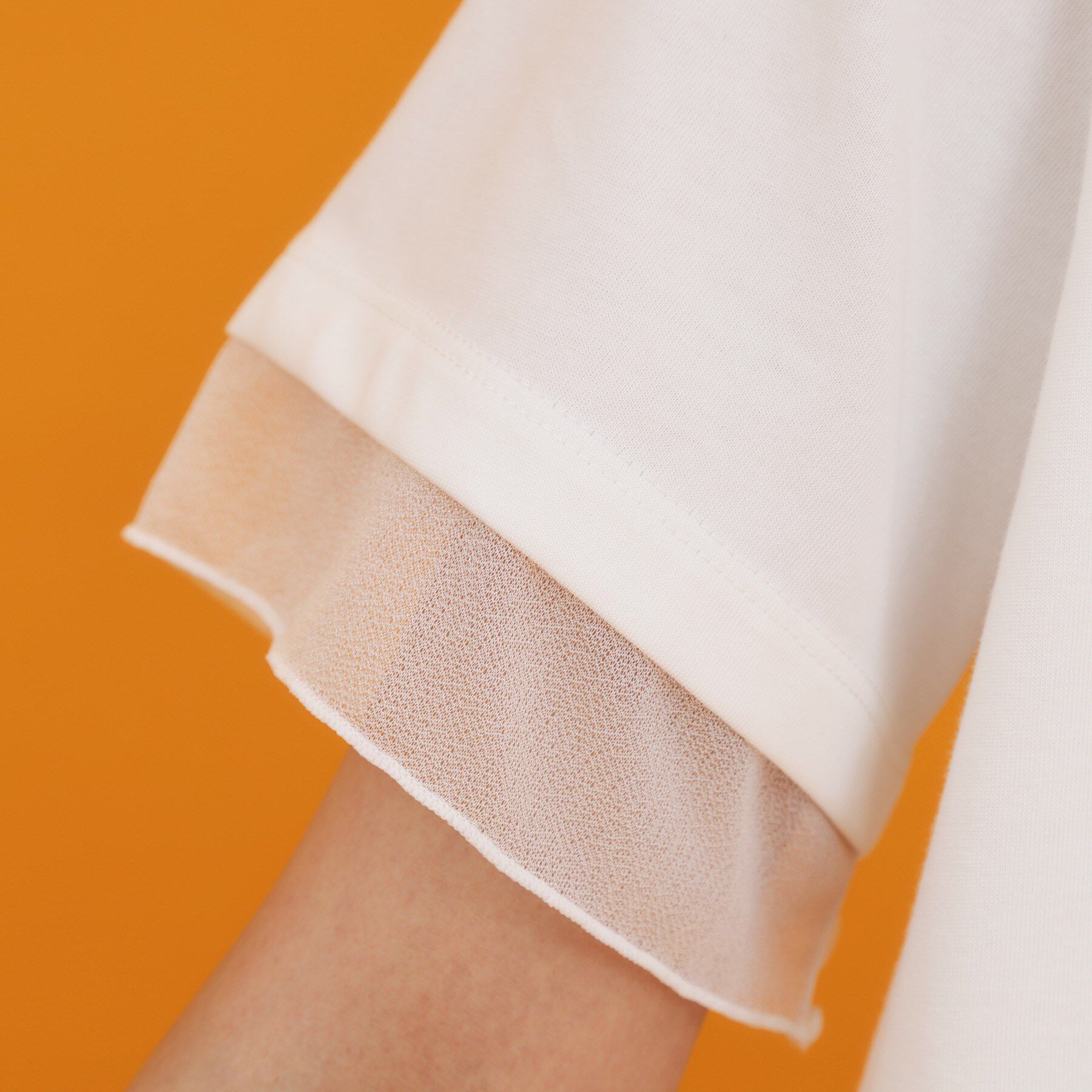 THE SHOP TK「【再入荷】袖シアーTシャツ【接触冷感/UV/洗濯機OK】」|Tシャツ・カットソー|