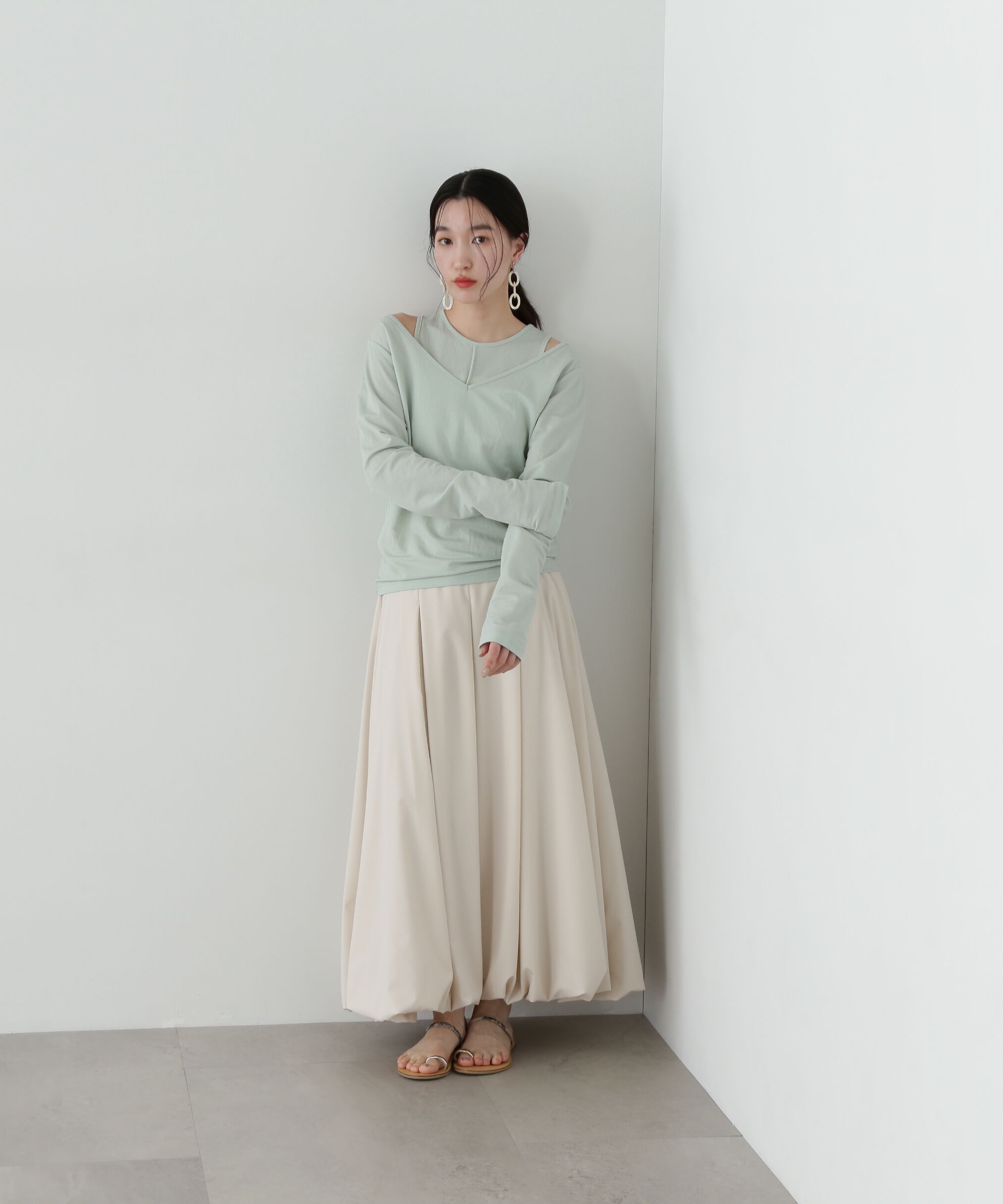  「バルーンタックスカート」|スカート|