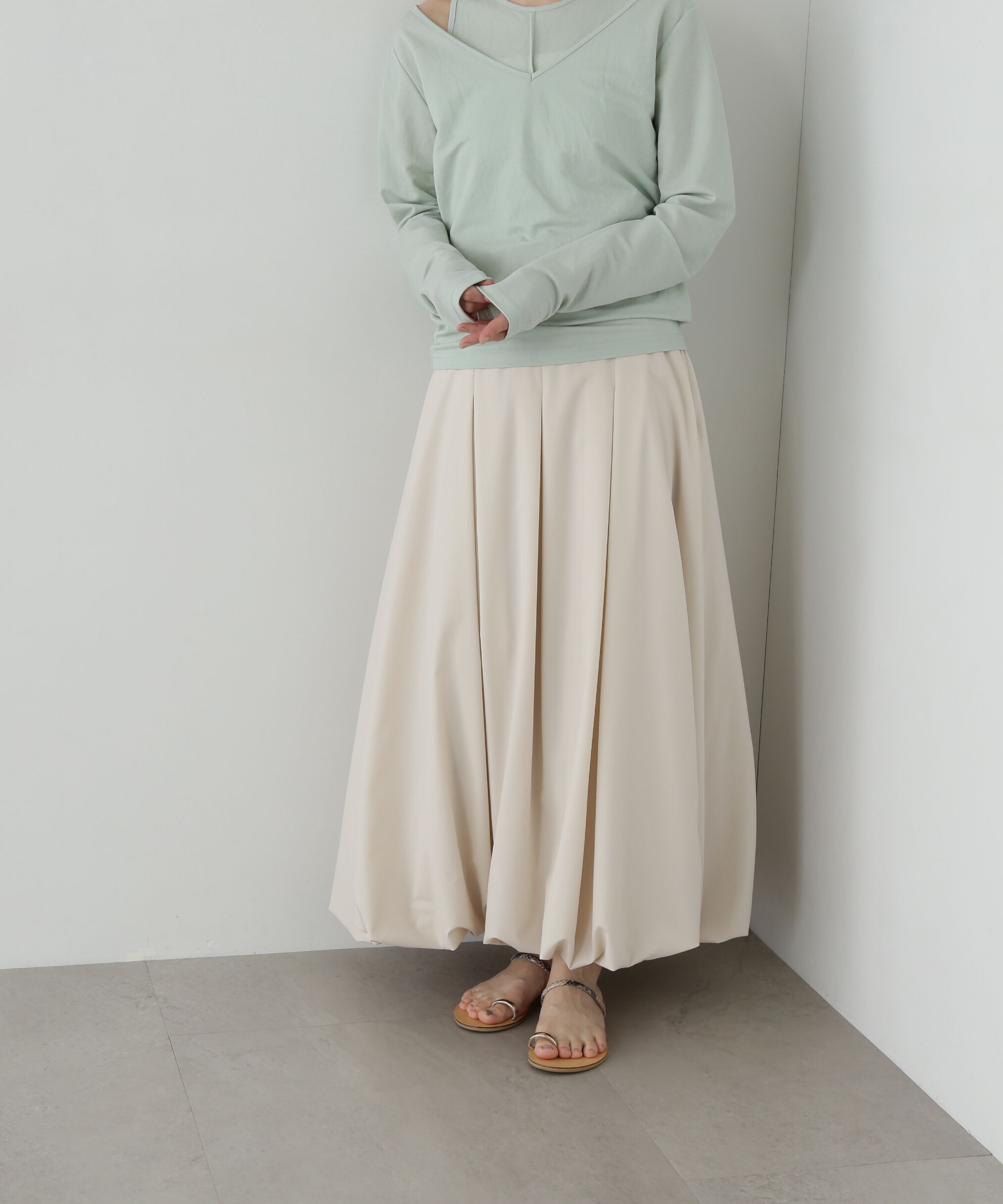  「バルーンタックスカート」|スカート|