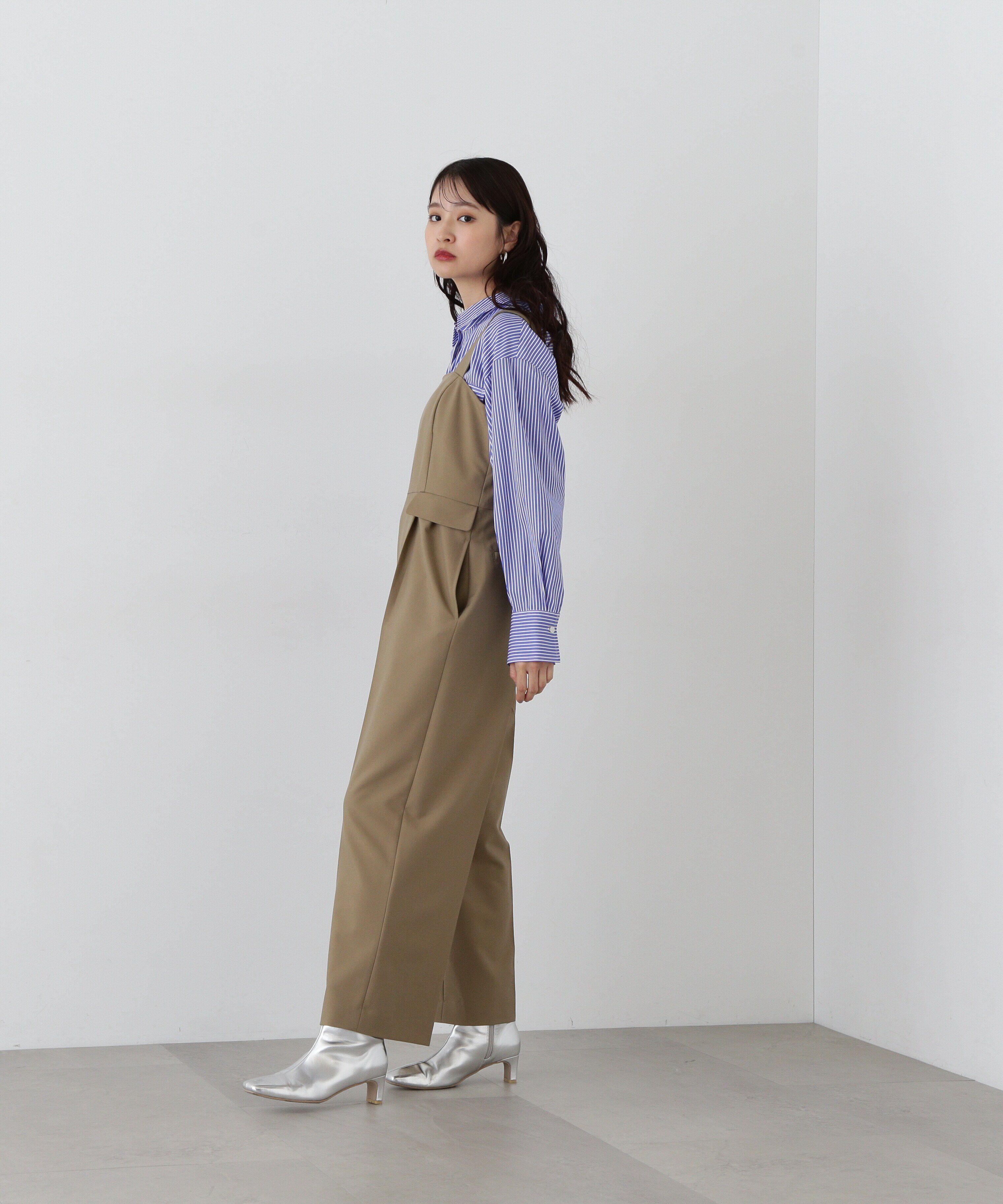  「ワイドショルダーベアサロペット」|ワンピース|