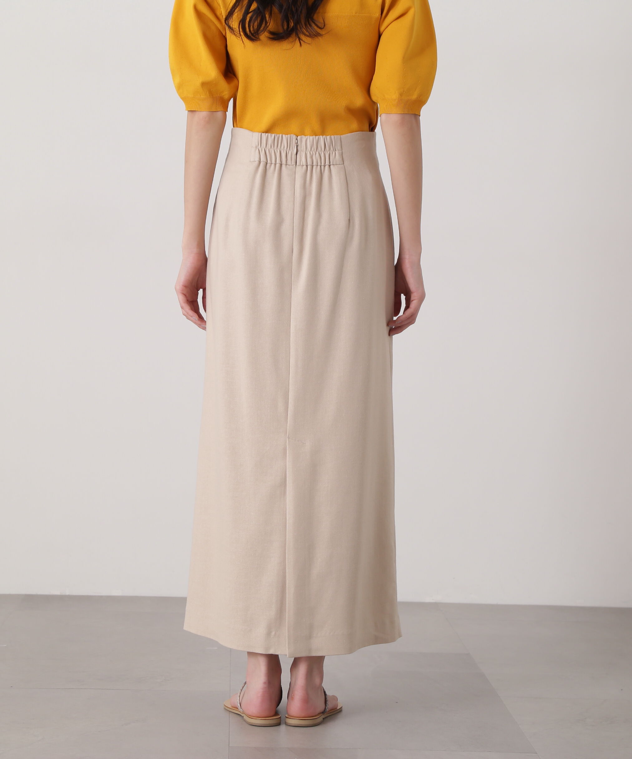  「麻混タイトスカート」|スカート|