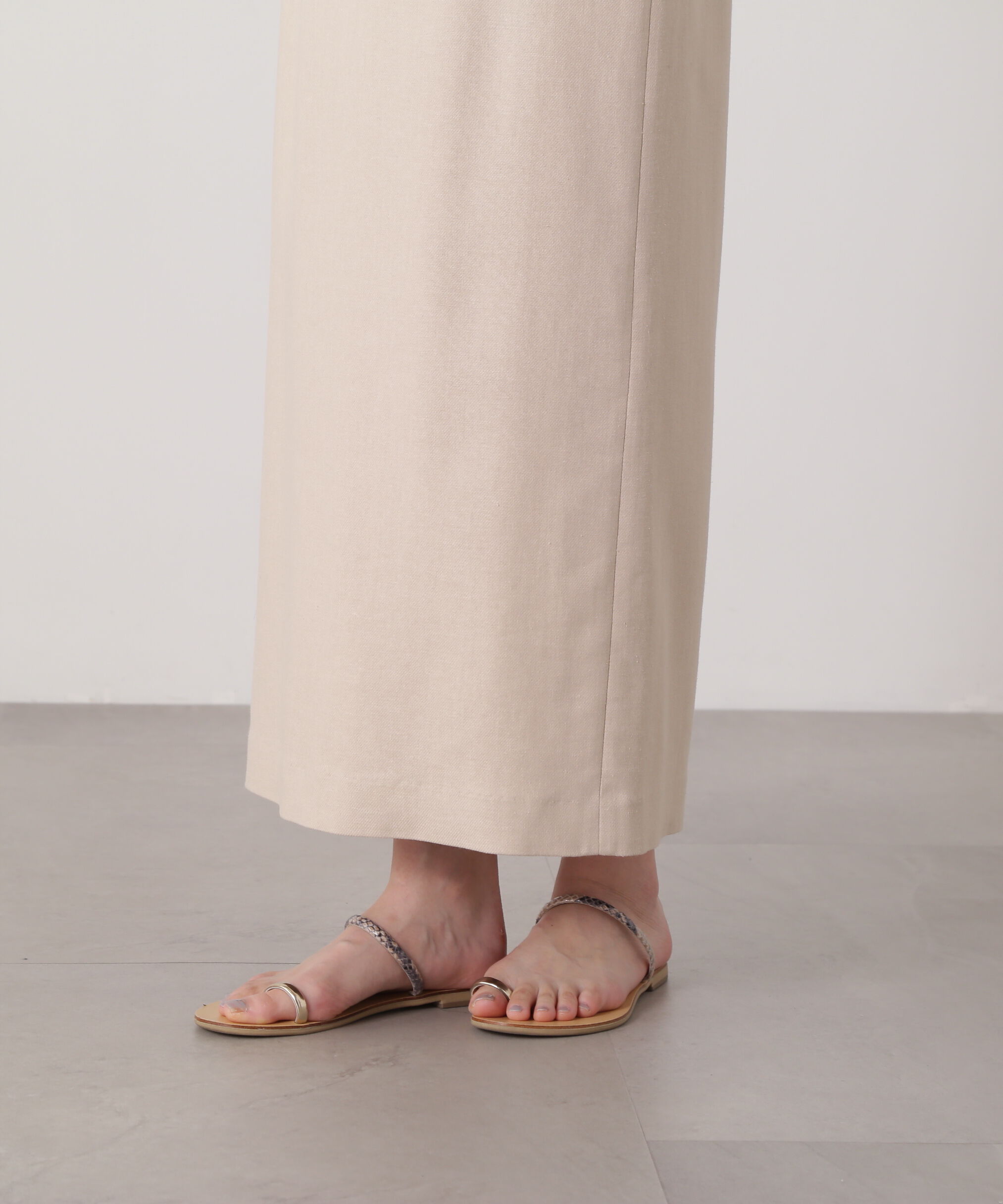  「麻混タイトスカート」|スカート|