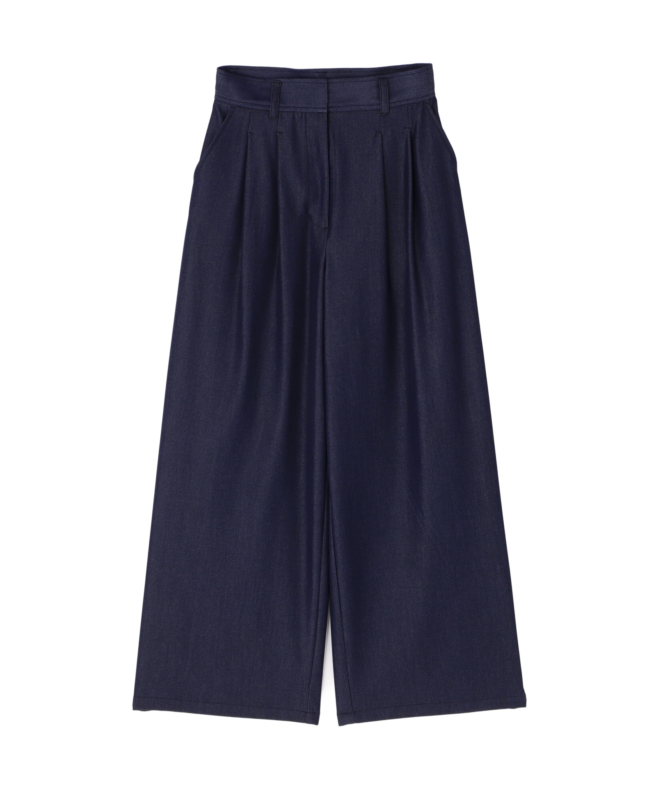  「デニムライクワイドタックパンツ」|その他|