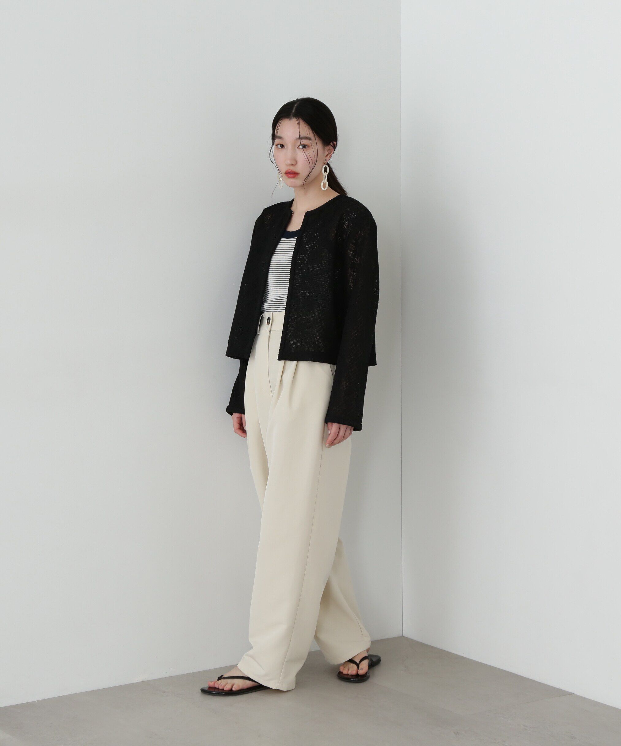  「レース羽織ブラウス」|シャツ・ブラウス|