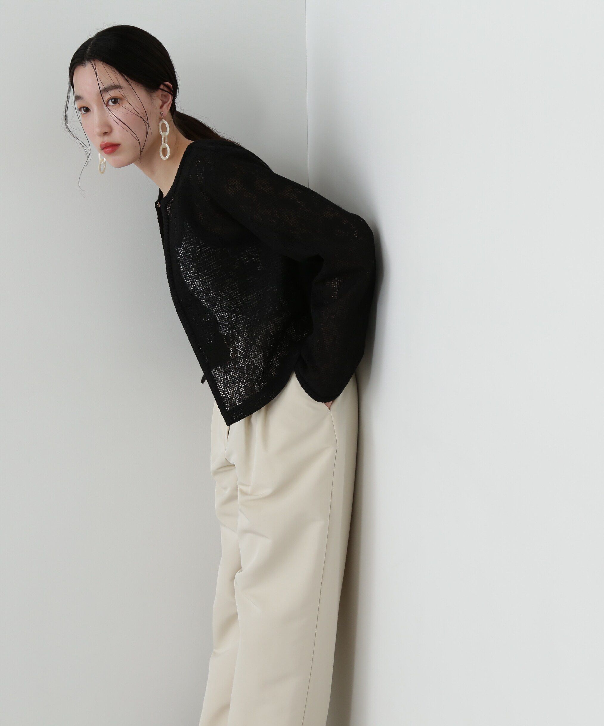  「レース羽織ブラウス」|シャツ・ブラウス|