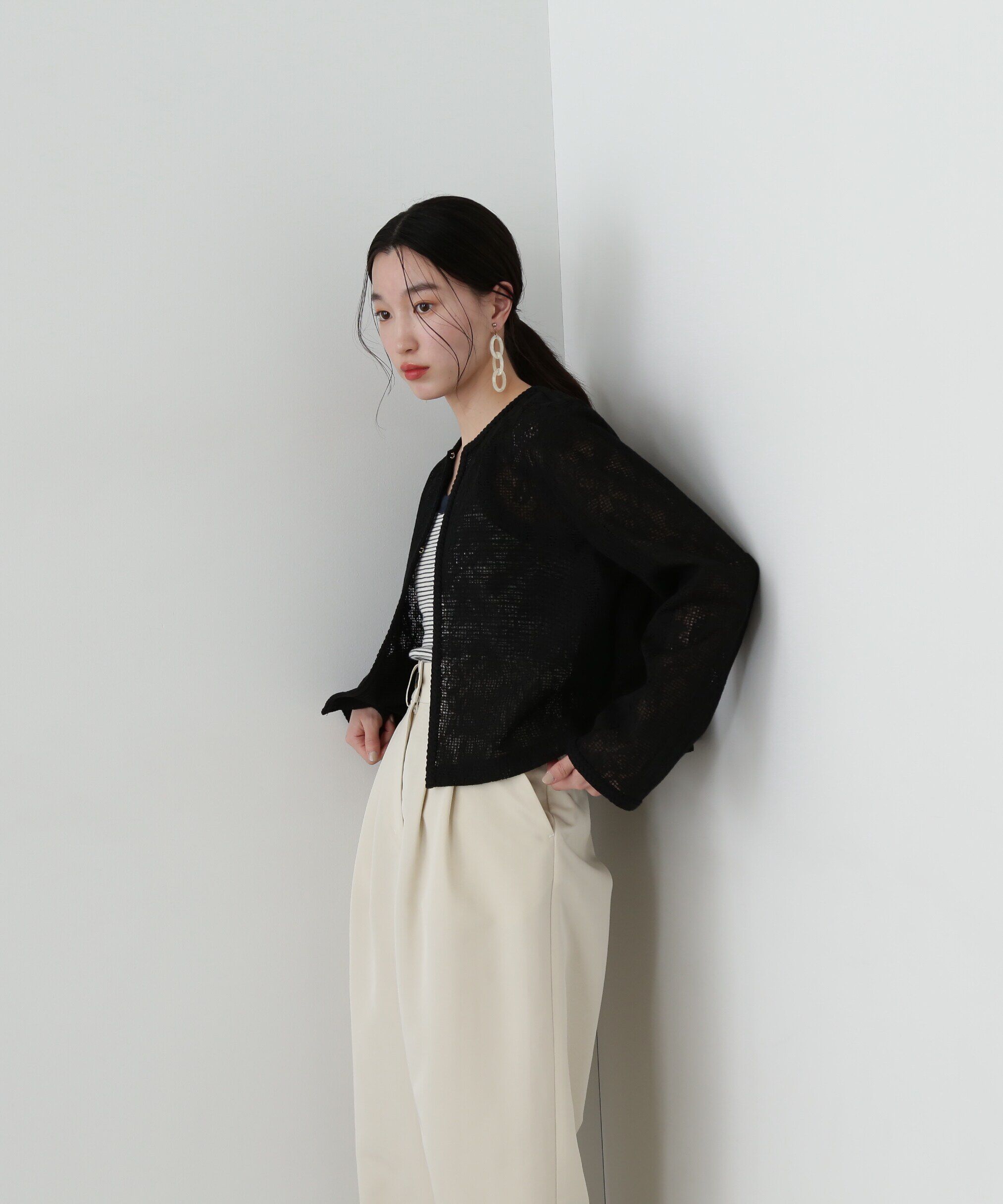  「レース羽織ブラウス」|シャツ・ブラウス|