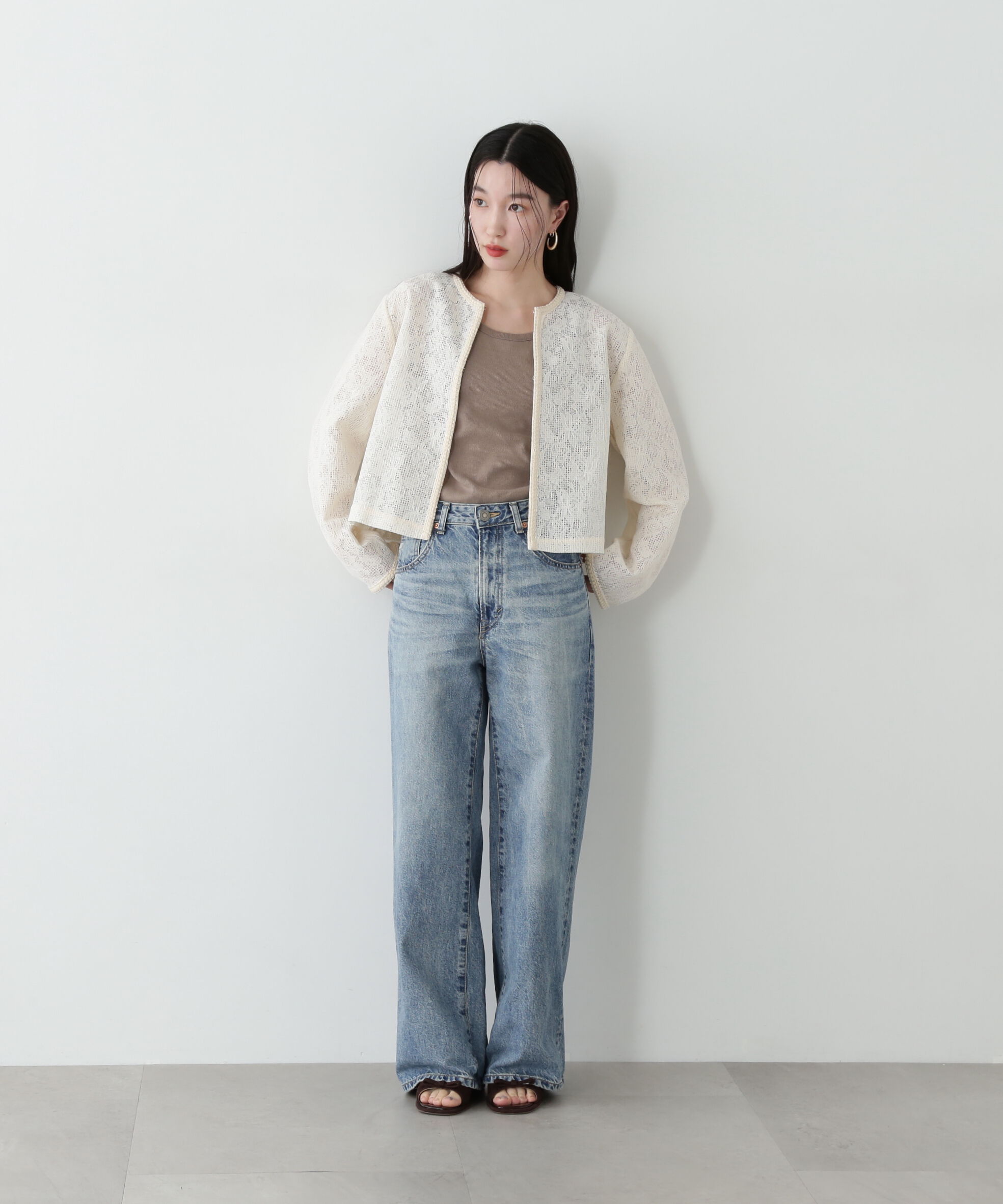  「レース羽織ブラウス」|シャツ・ブラウス|