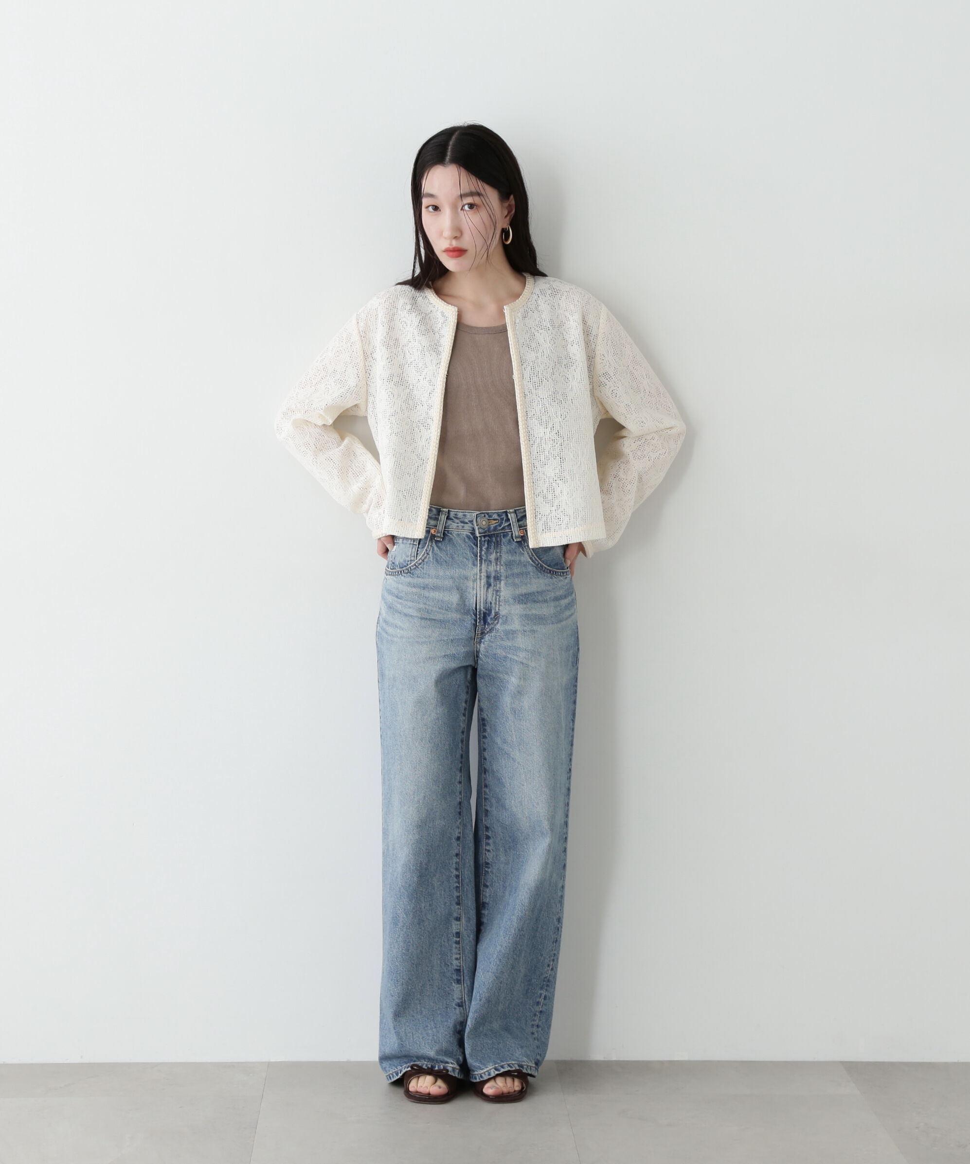  「レース羽織ブラウス」|シャツ・ブラウス|